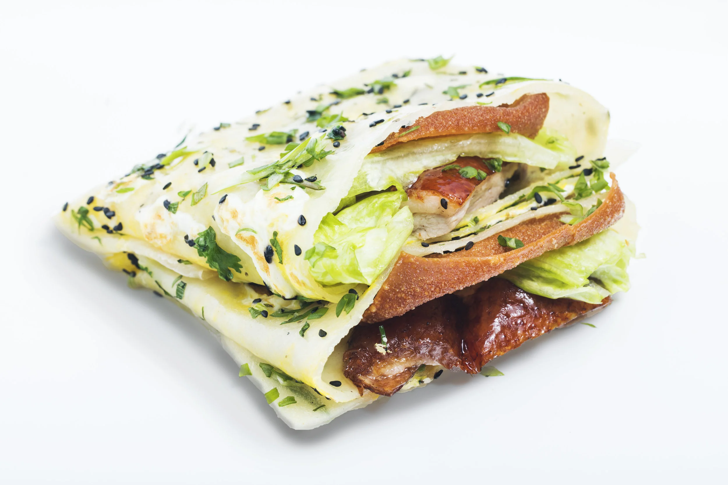 Crispy Peking Duck Jian Bing