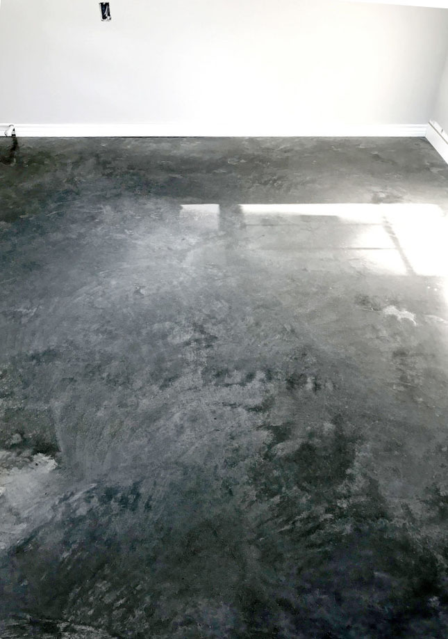 How to Stain Gray Concrete Floors