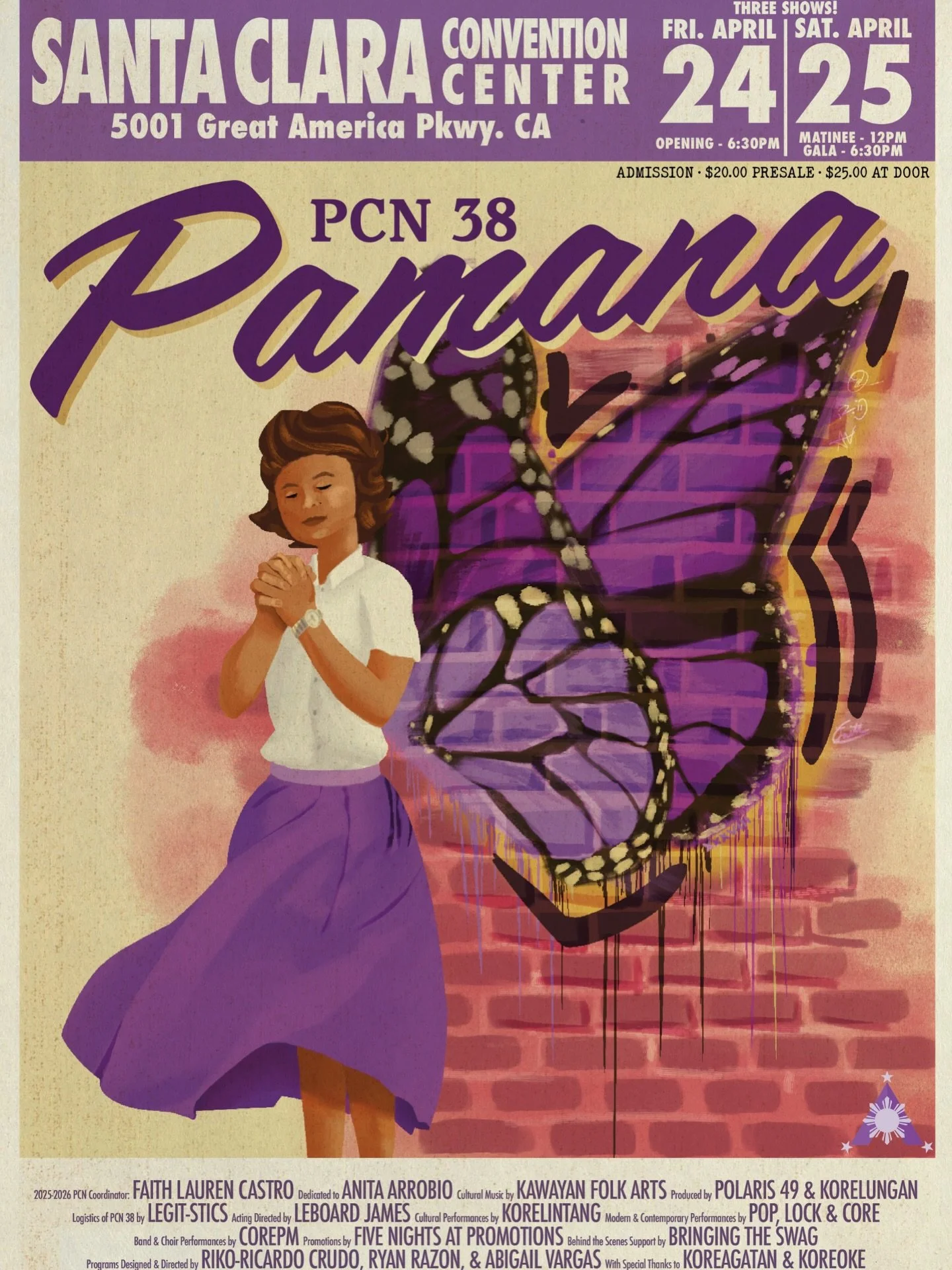 AkbayanSJSU&rsquo;s 38th Annual Pilipinx Cultural Night: Pamana is finally here and TICKETS ARE NOW LIVE! 🎟️🦋

PCN 38: Pamana follows the journey of Cayetana, a Pilipina immigrant as she navigates being a recently widowed mother. Seeking work in an