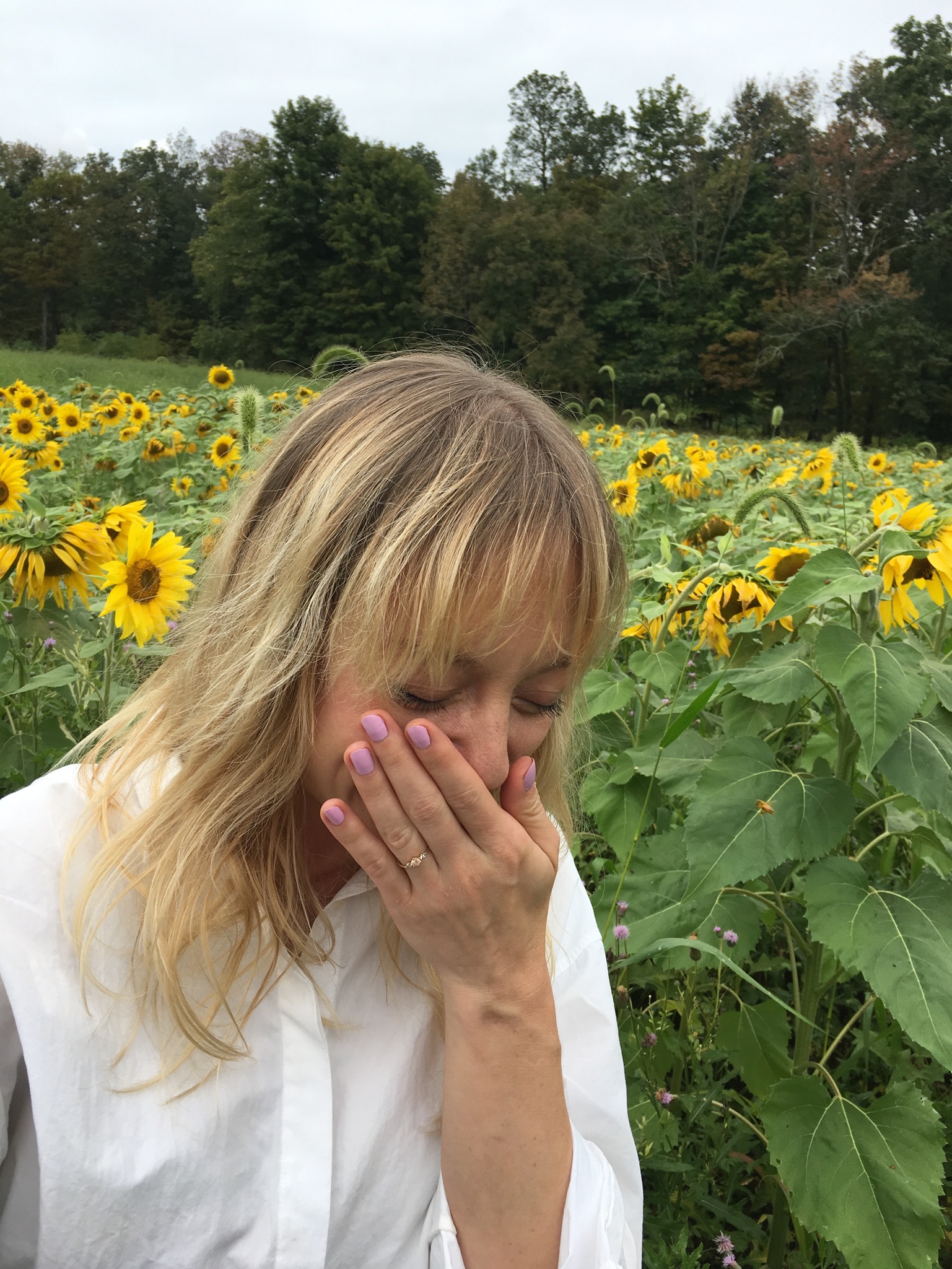  Hanging out in a sunflower field in New Jersey&nbsp; 