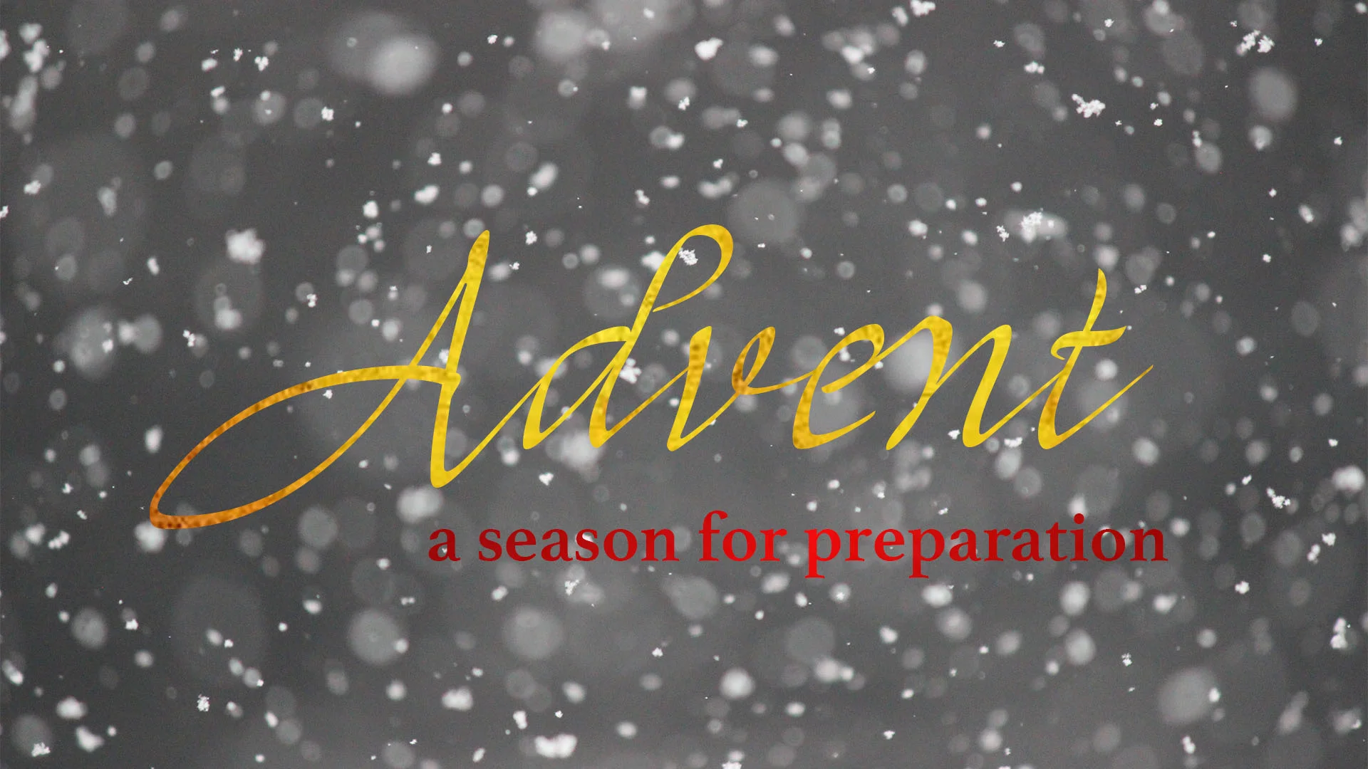 Advent: a season of preparation