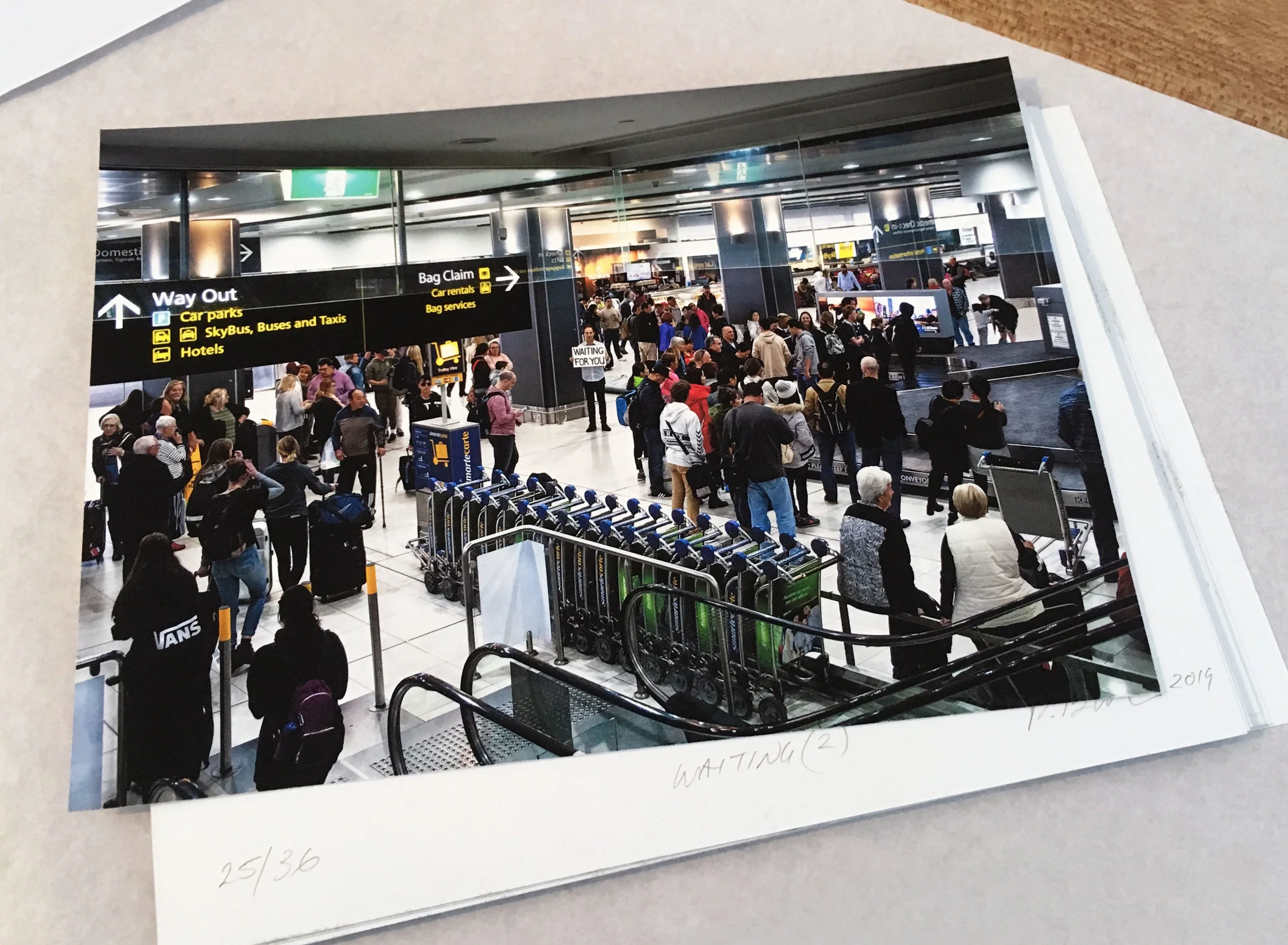 New artwork Waiting for you (#2), an edition of prints for Artbox Art Club. https://artboxartclub.com Photographer: Andrew Mc Laughlin.