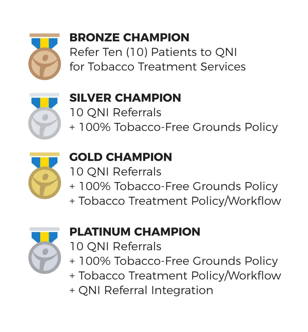 Champions Award Levels Medical Provider