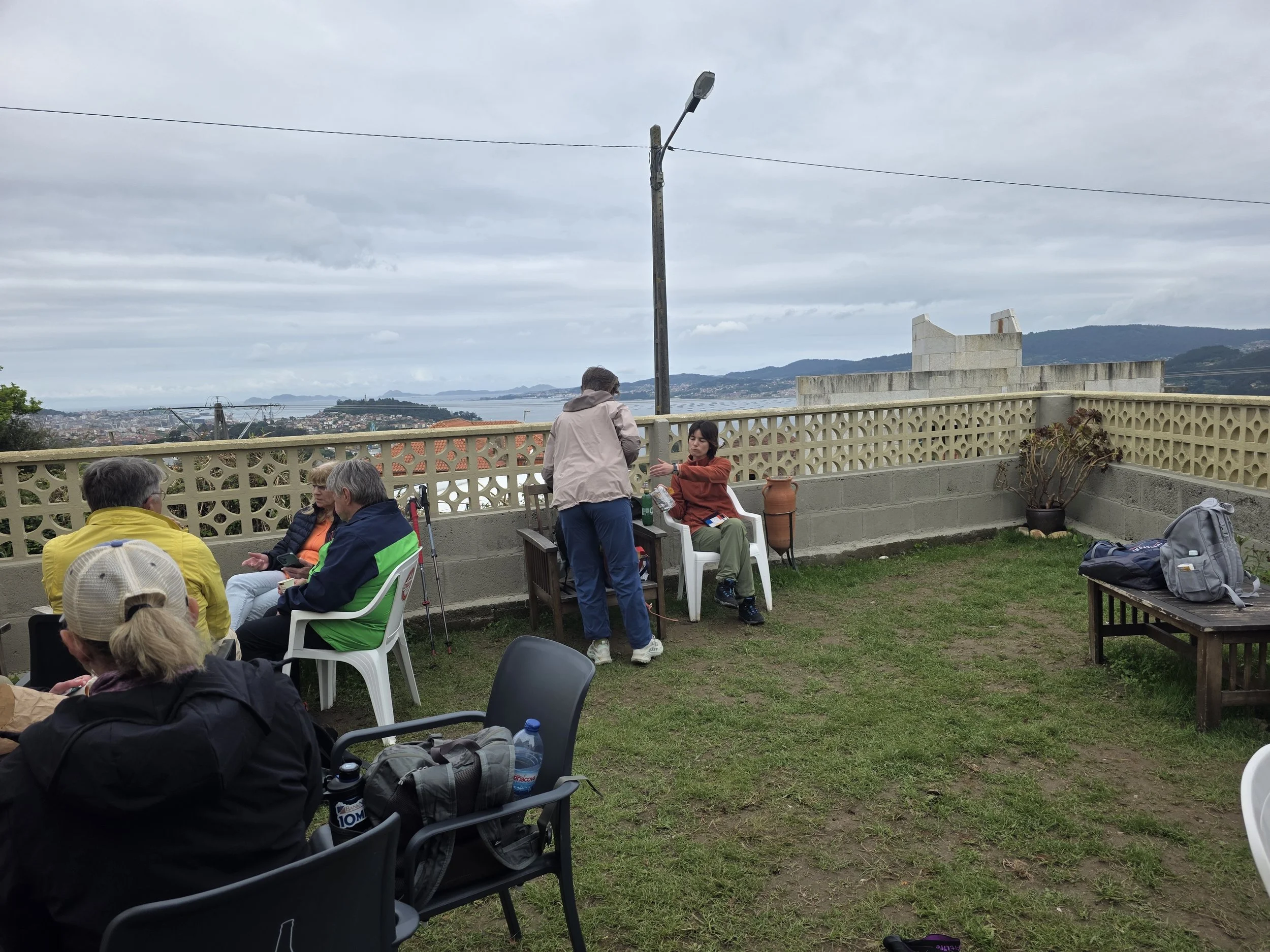 Cafe's are few and far between. So we usually stop whenever we see one.