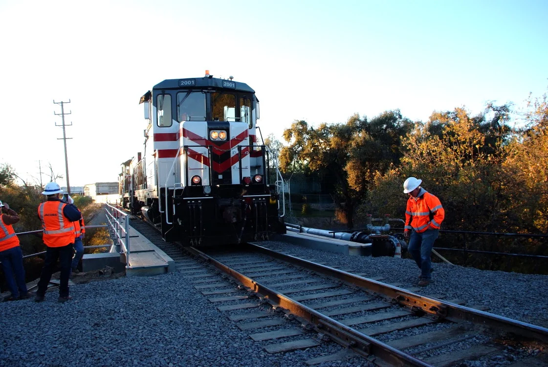 Modesto and Empire Traction Company Train and Workers