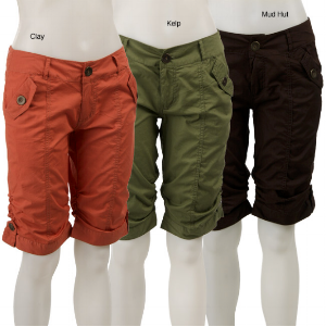 An especially offensive batch of knee length shorts.