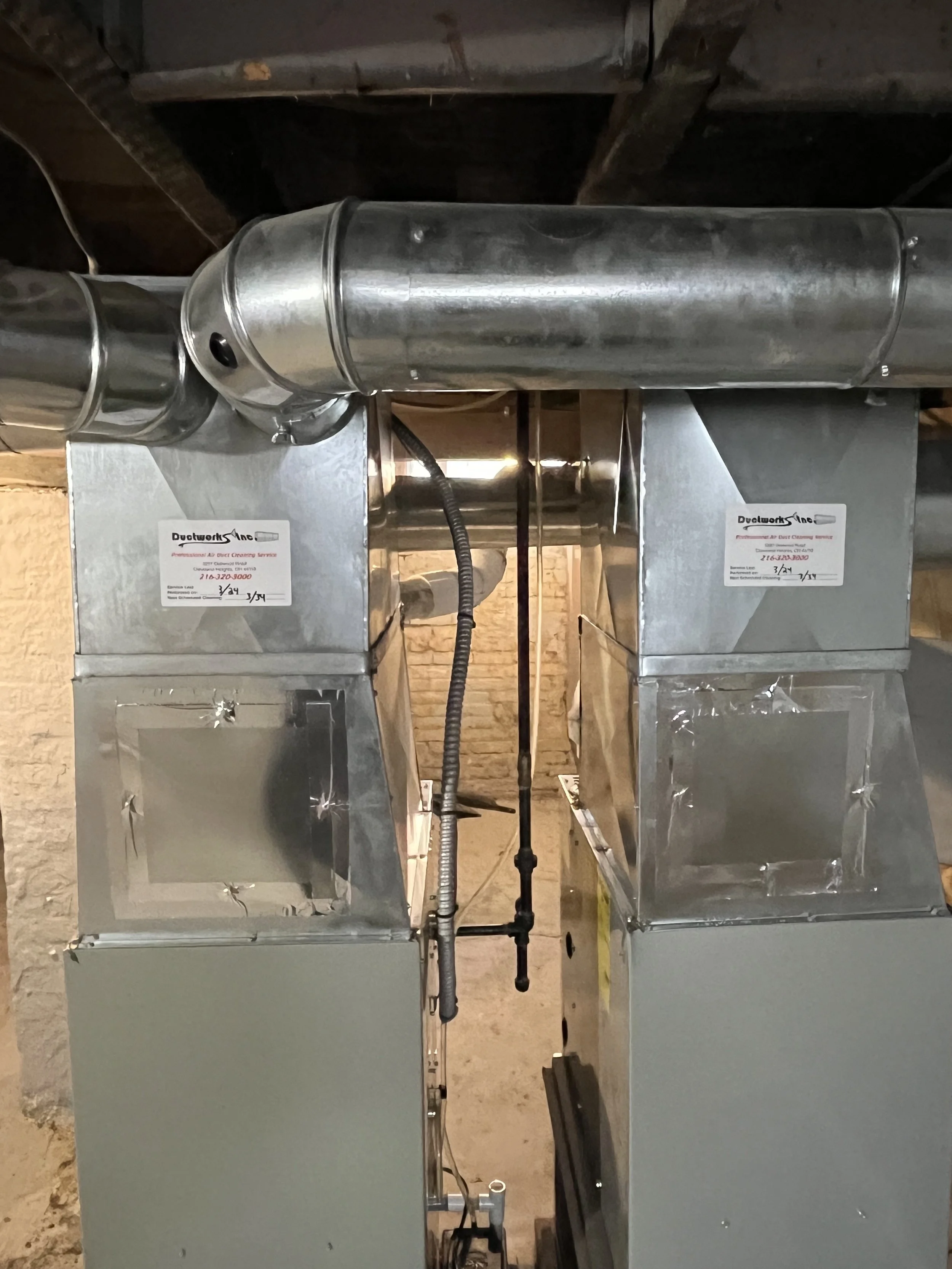 sealed access points from duct cleaning