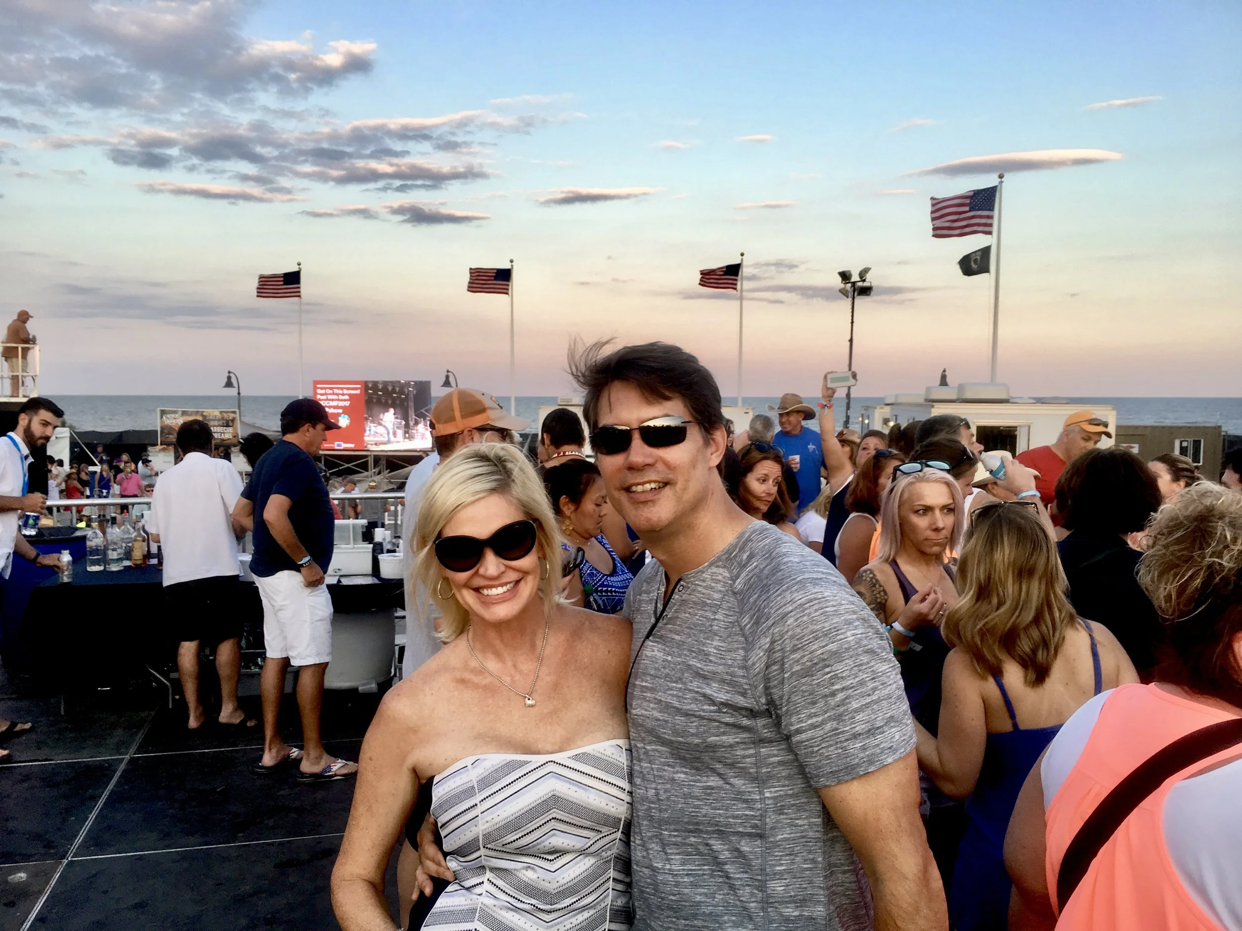Allison and Scott Schult at Carolina Country Music Festival, Myrtle Beach, SC