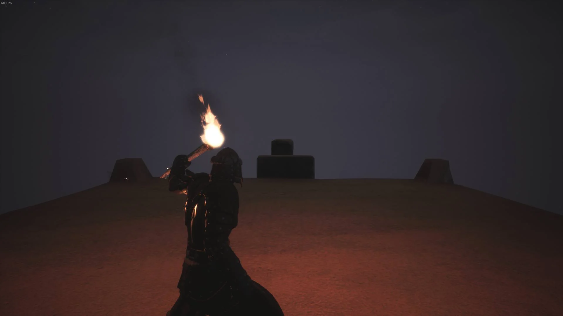 Screenshot of me climbing one the highest structures in the game and finding nothing on top of it.