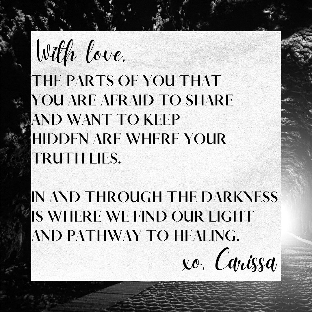 Our pain, suffering, and parts of ourselves we want to hide and suppress are where we can find opportunities to meet ourselves honestly and have the potential to heal our wounds. 

When I see &quot;positive vibes only&quot; in relation to becoming mo