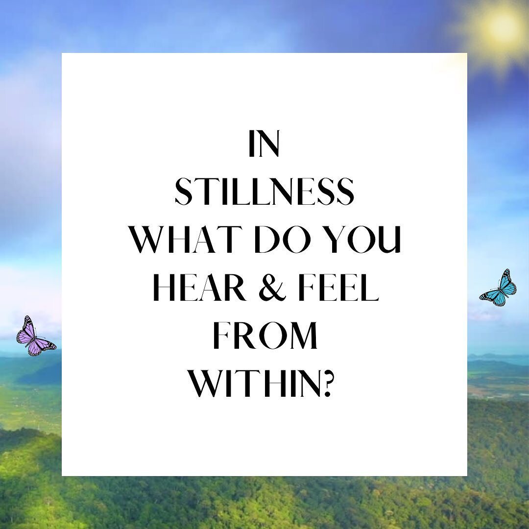 In stillness, what do you hear and feel from within? 

Are you still long enough to hear and feel? 

Are you afraid of the emotions that may come to the surface? 

Staying busy can be a coping mechanism to protect us from what&rsquo;s laying beneath 