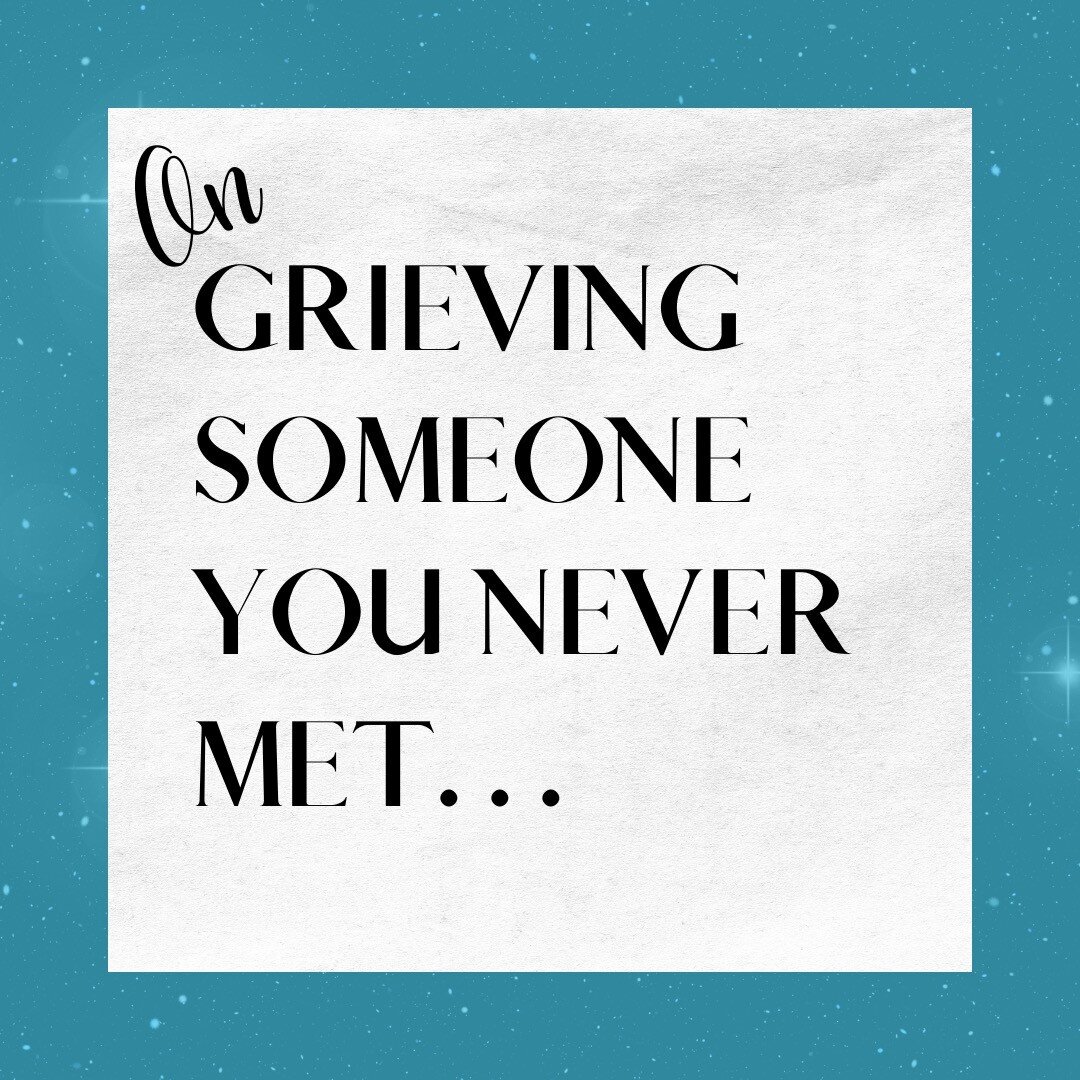 Tender and gentle reminders for grief:

Last week I had multiple readings where people were not able to meet someone in their family because they died before they were born. 

Spirit leaned in and I felt the nudge to share these messages. There is a 