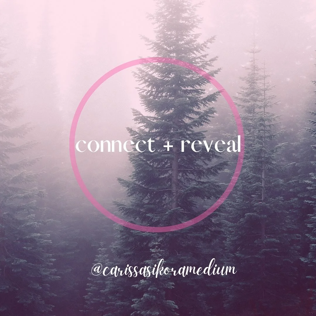 CONNECT + REVEAL: Group Mediumship Readings 

APRIL 19th:  1PM/est 

MAY 9th: 1PM/est 

Come join a sacred and safe container for connecting and holding space for beautiful souls including yourself as we welcome healing messages from Spirit loved one