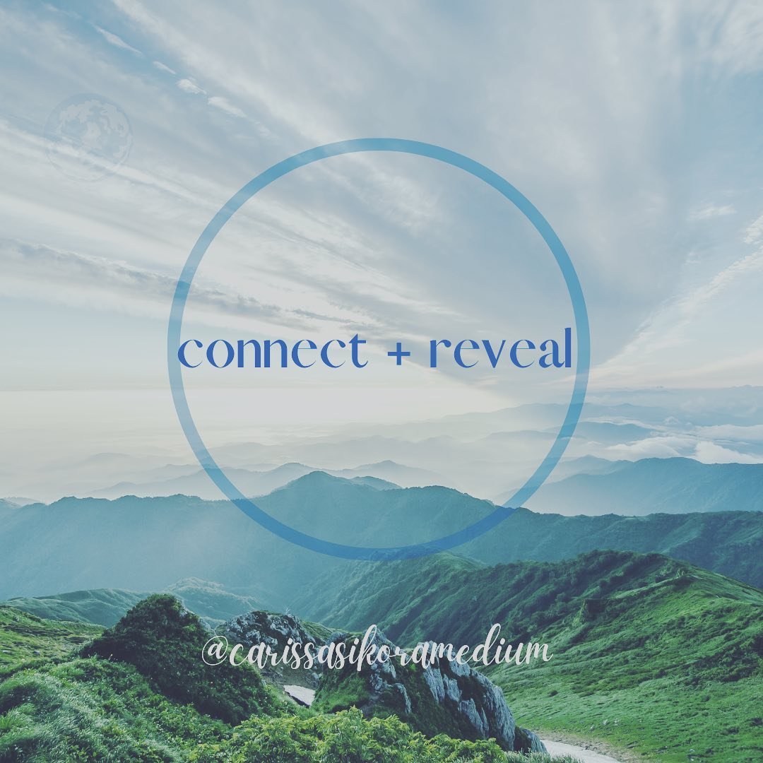 CONNECT + REVEAL: Group Mediumship Readings 

May 3rd: 12-1:30pm/est 
Or
June 14th: 9-10:30am/est 

Come join a sacred and safe container for connecting and holding space for beautiful souls including yourself as we welcome healing messages from spir