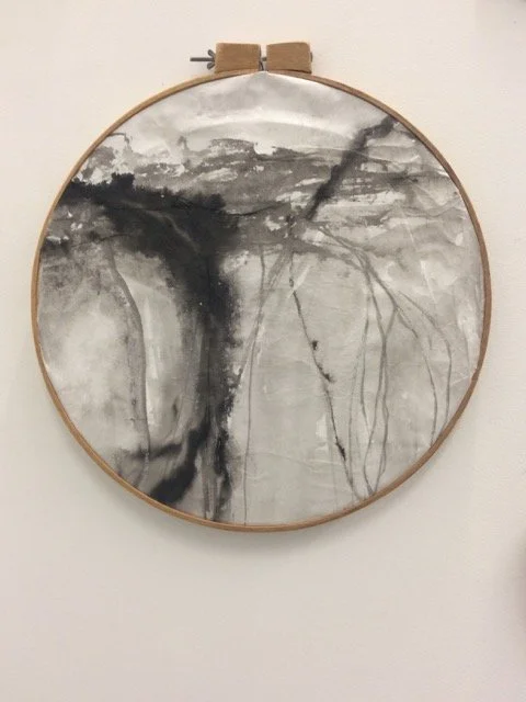 Embroidery Hoop & Ink 