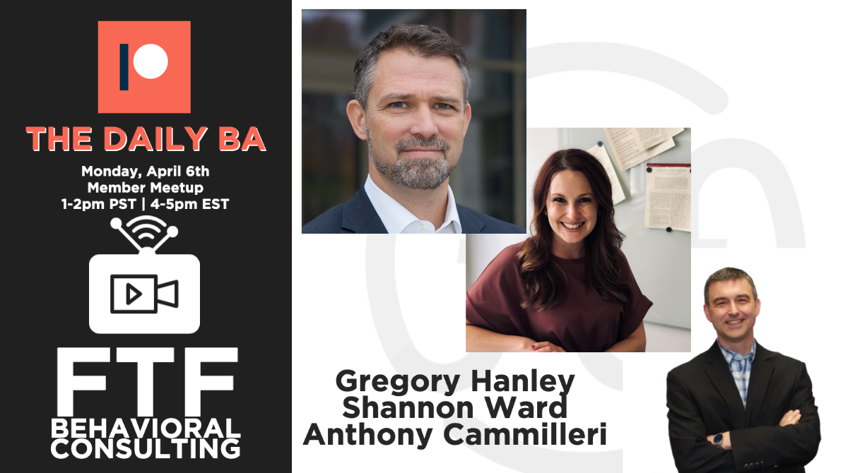 Practical Functional Assessment Process w/ Greg Hanley, Shannon Ward & Anthony Cammilleri (IISCA)