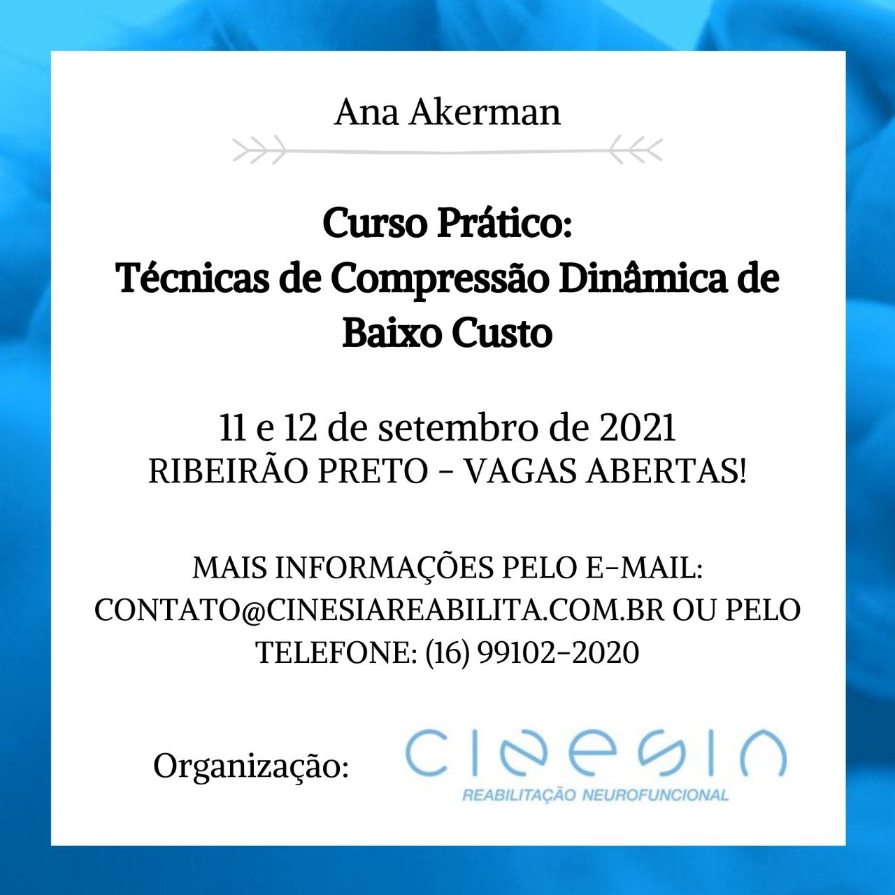 Curso Prático:  Técnicas de Compressão Dinâmica de Baixo Custo