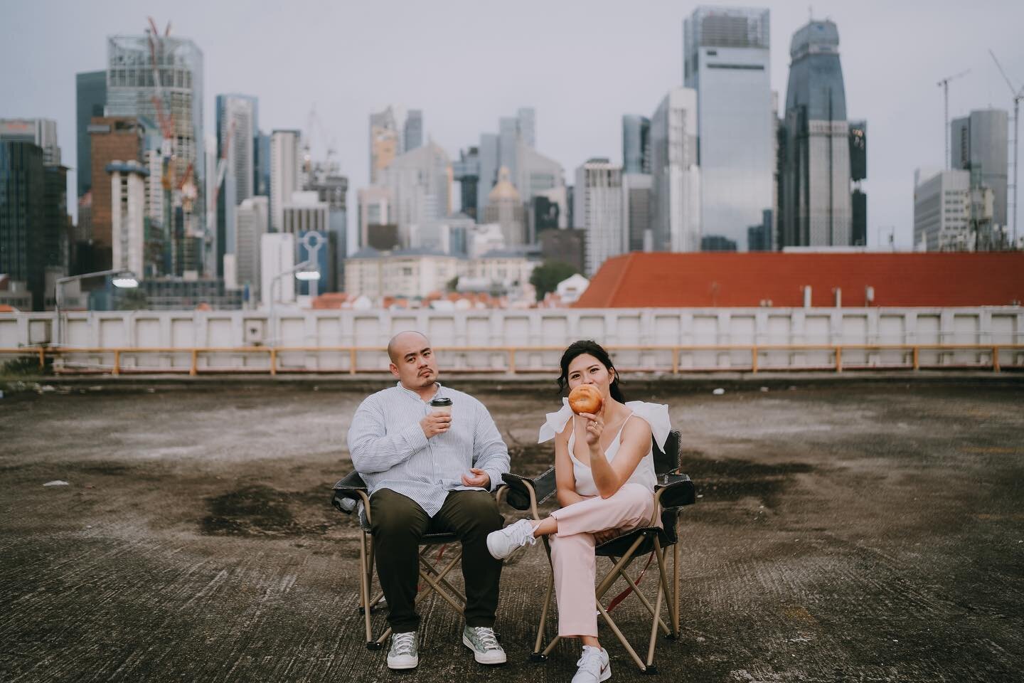 Just steamed up and ready to be serve! Celebrating their love with #coffeemeetsbagel engagement shoot 🤍🤍