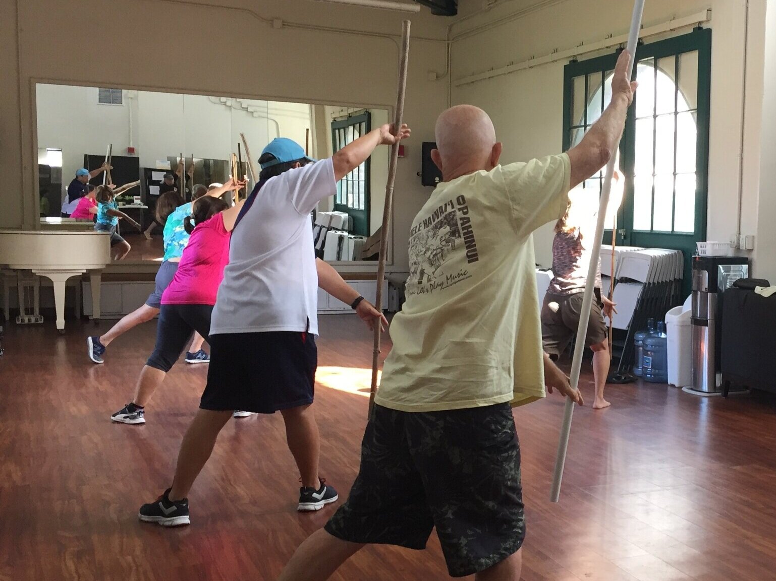  Qigong coordinates body-posture and movement, breathing, and meditation. This class is excellent for mindfulness and balance. 