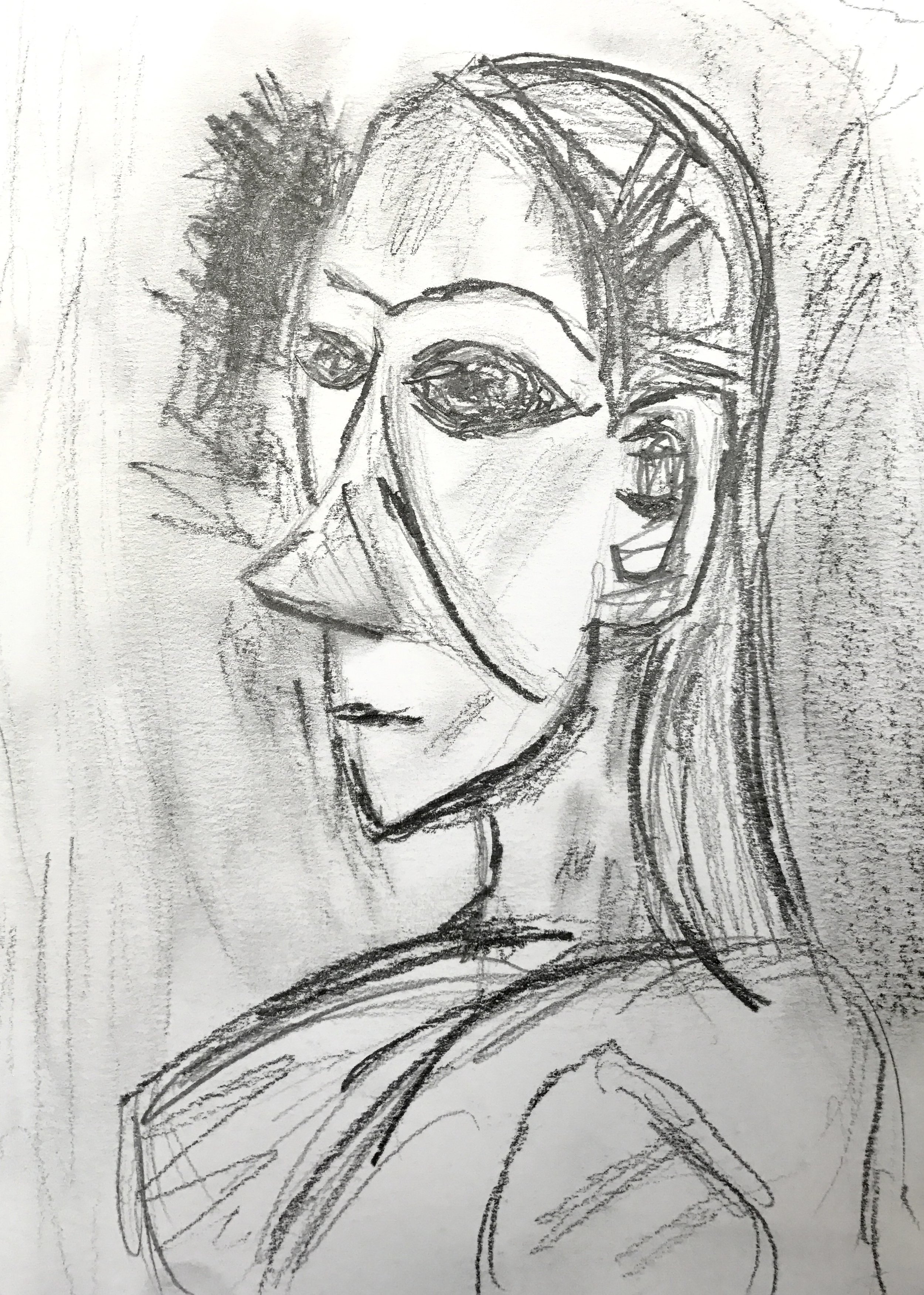 Sketch (Buste de Femme - Picasso)