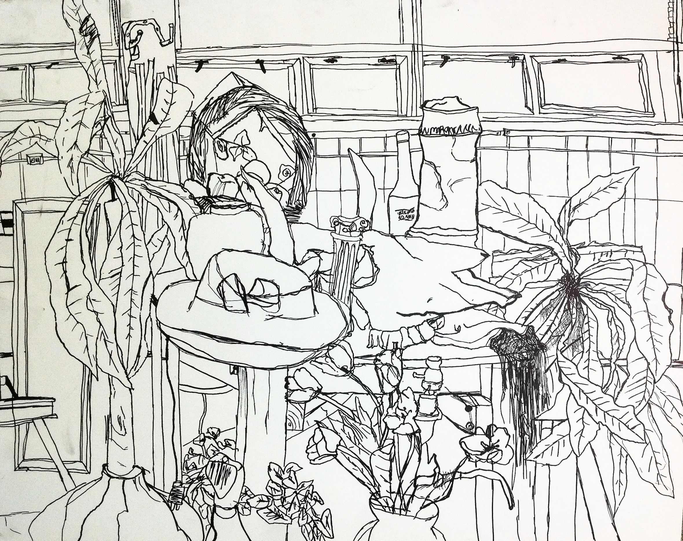 still life with marker 