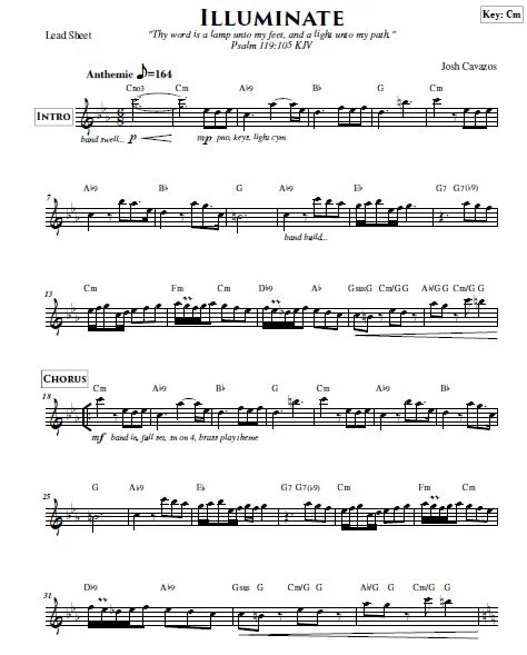 Digital Score Download - Illuminate