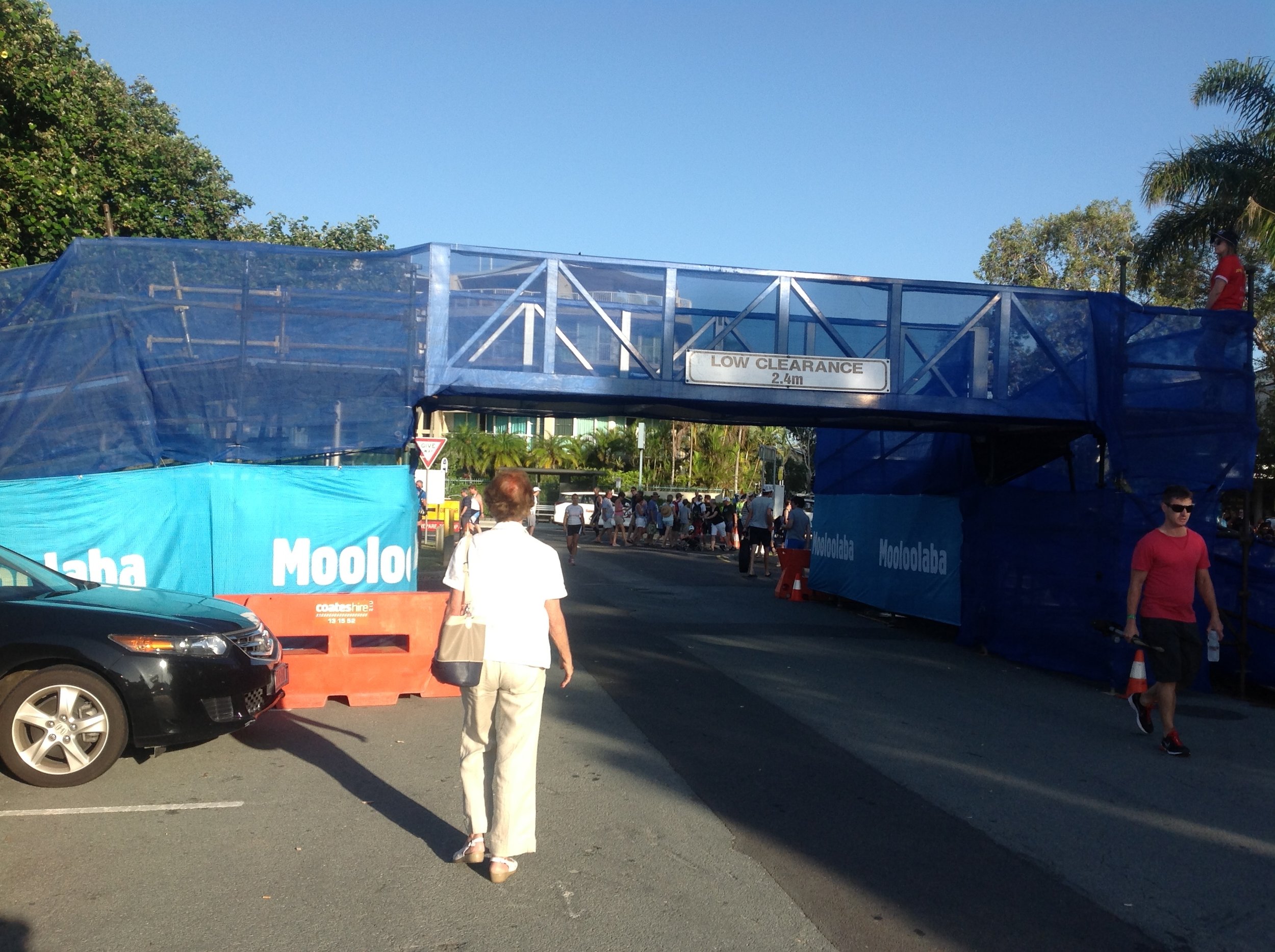 Back of Pedestrian Bridge