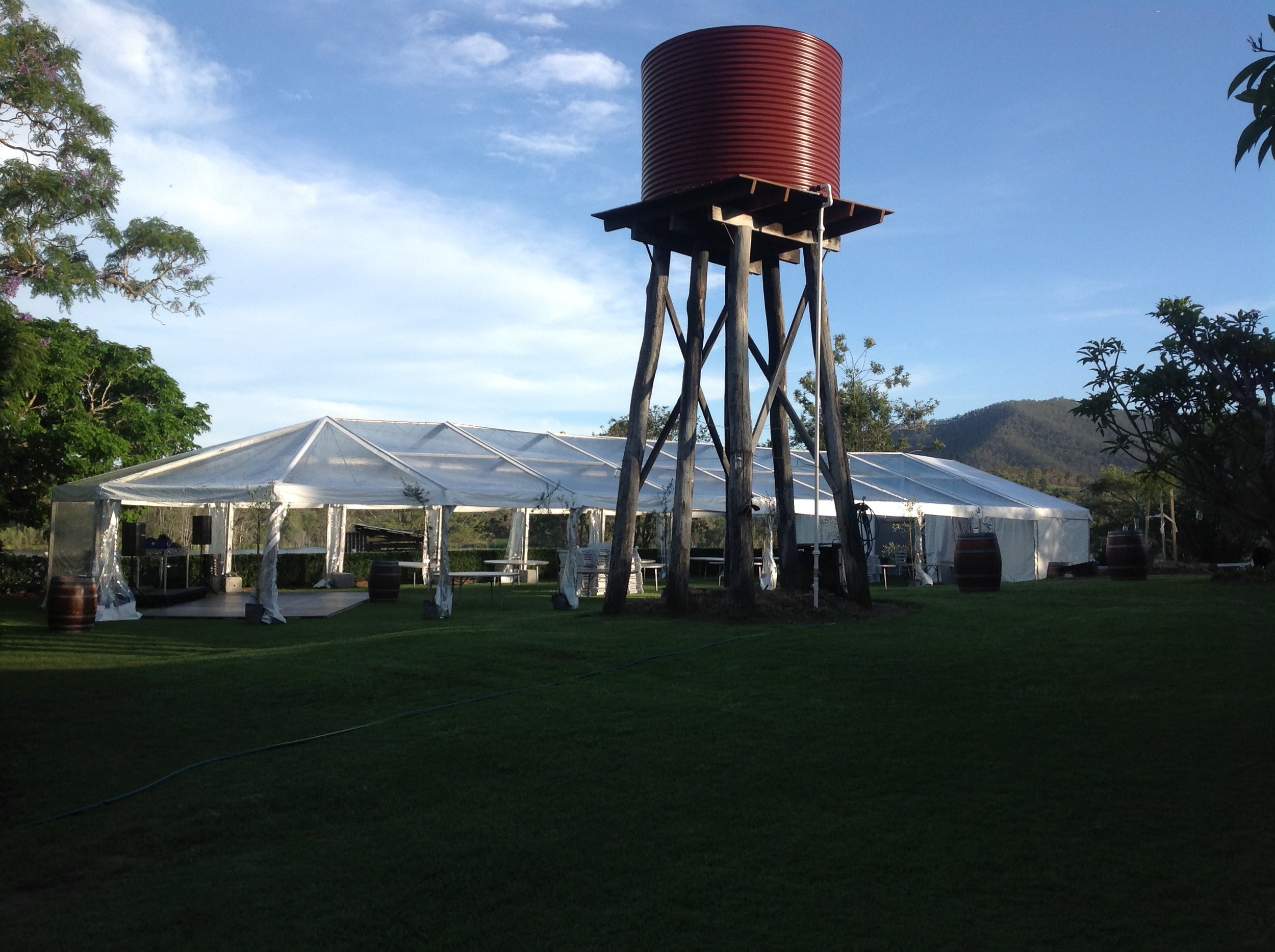 Clear Marquee with Bell End