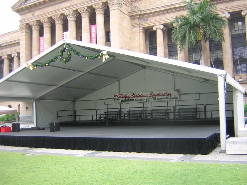 12 x 8m Stage 600 high with Marquee Cover