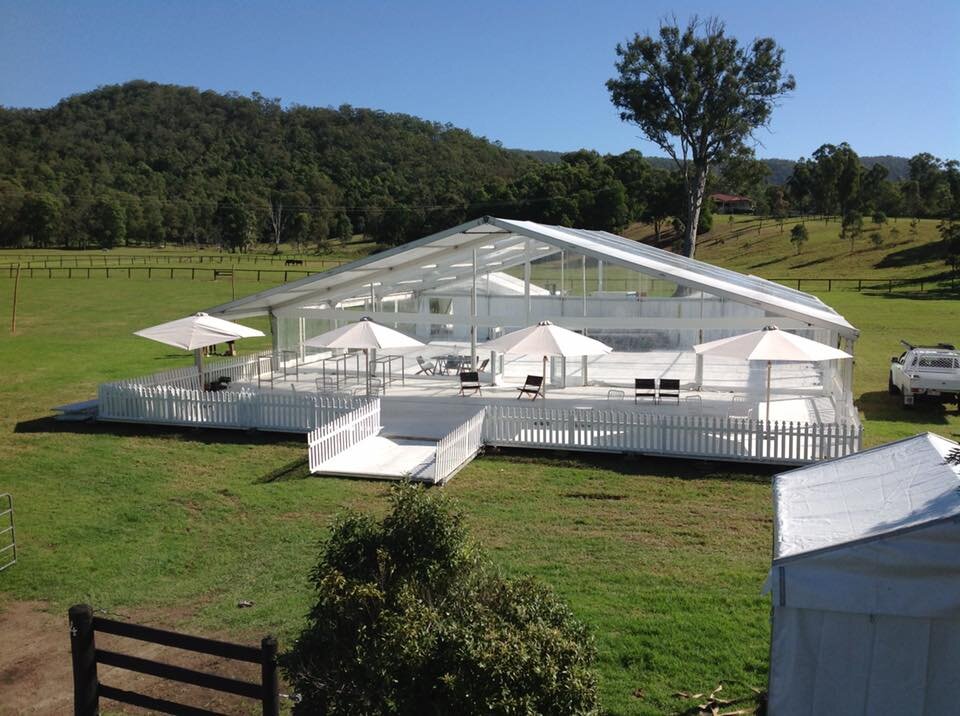 Wedding Marquee with White Floor 