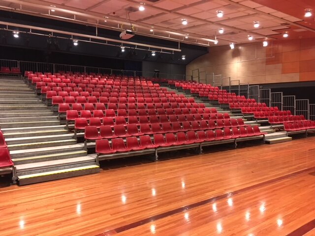 12 Tiers with Red Seats