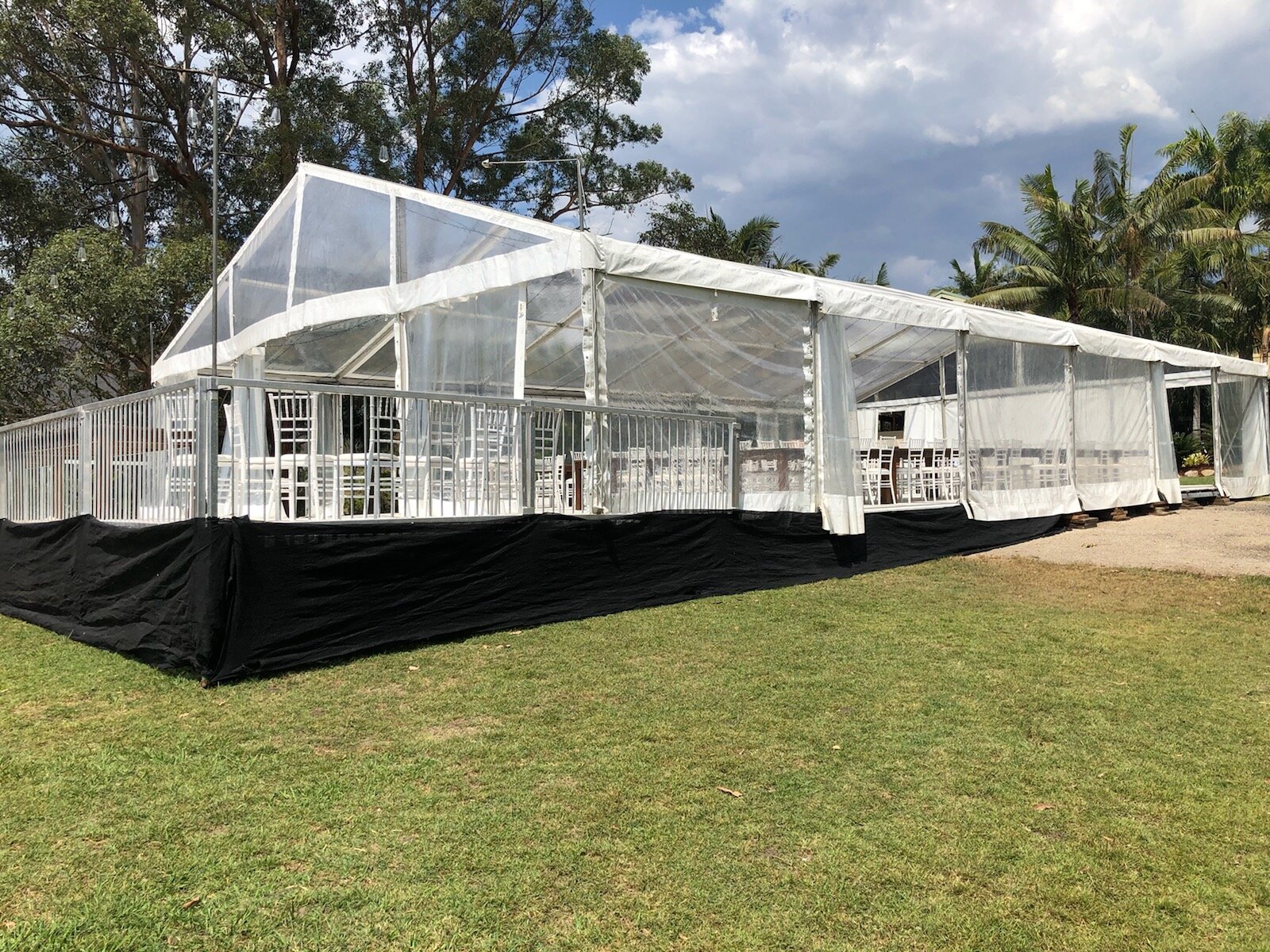 Clear marquee