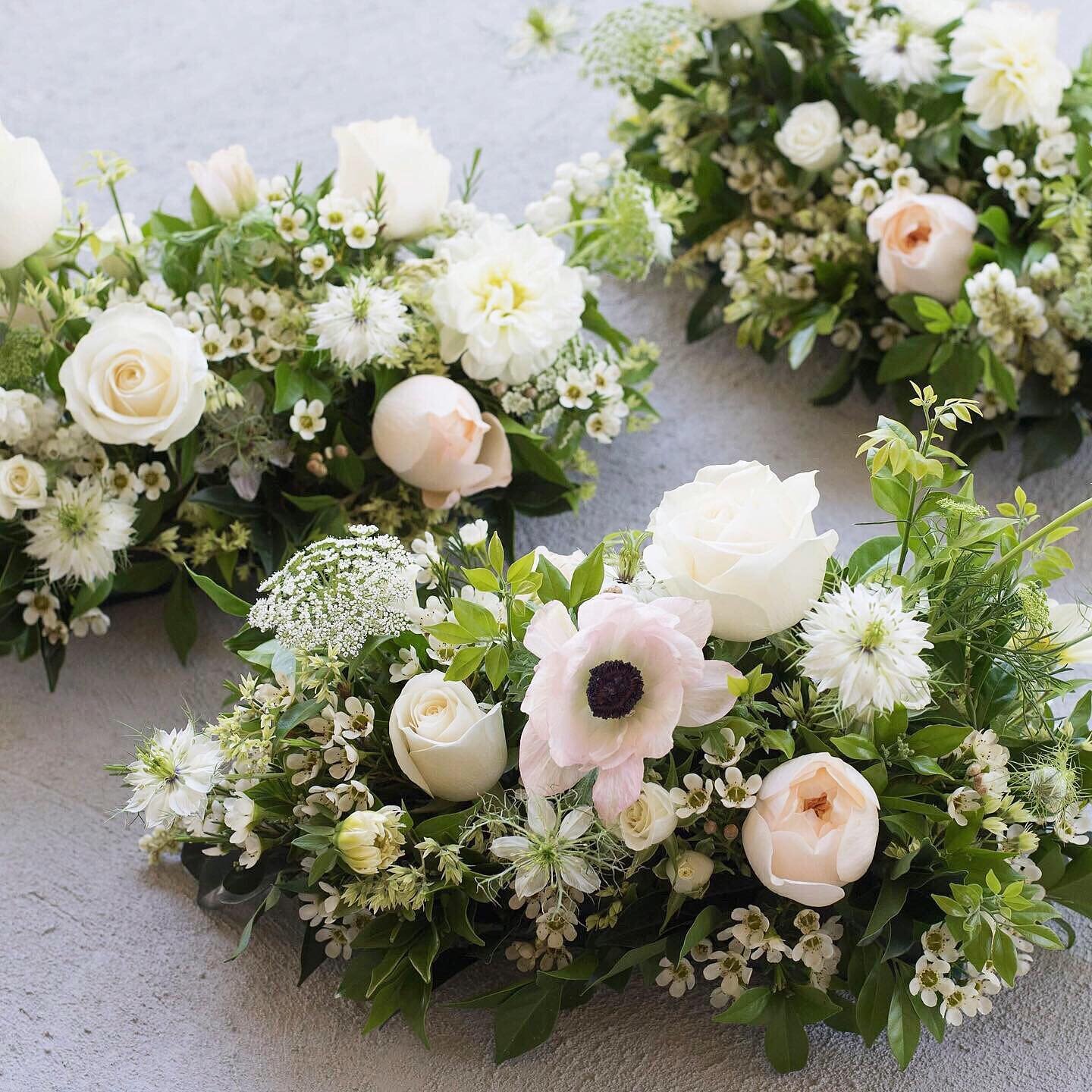 Garden inspired reception florals for N&amp;W late last year 🌿