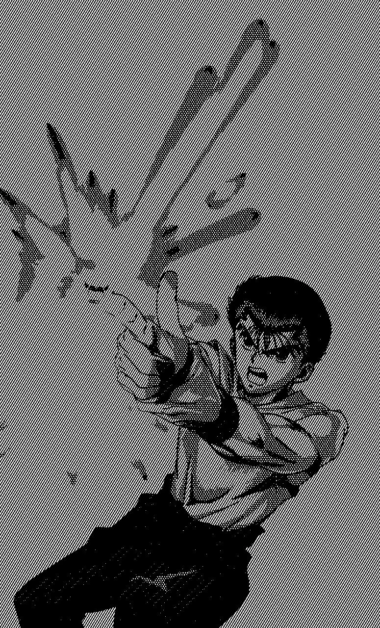halftone b+w