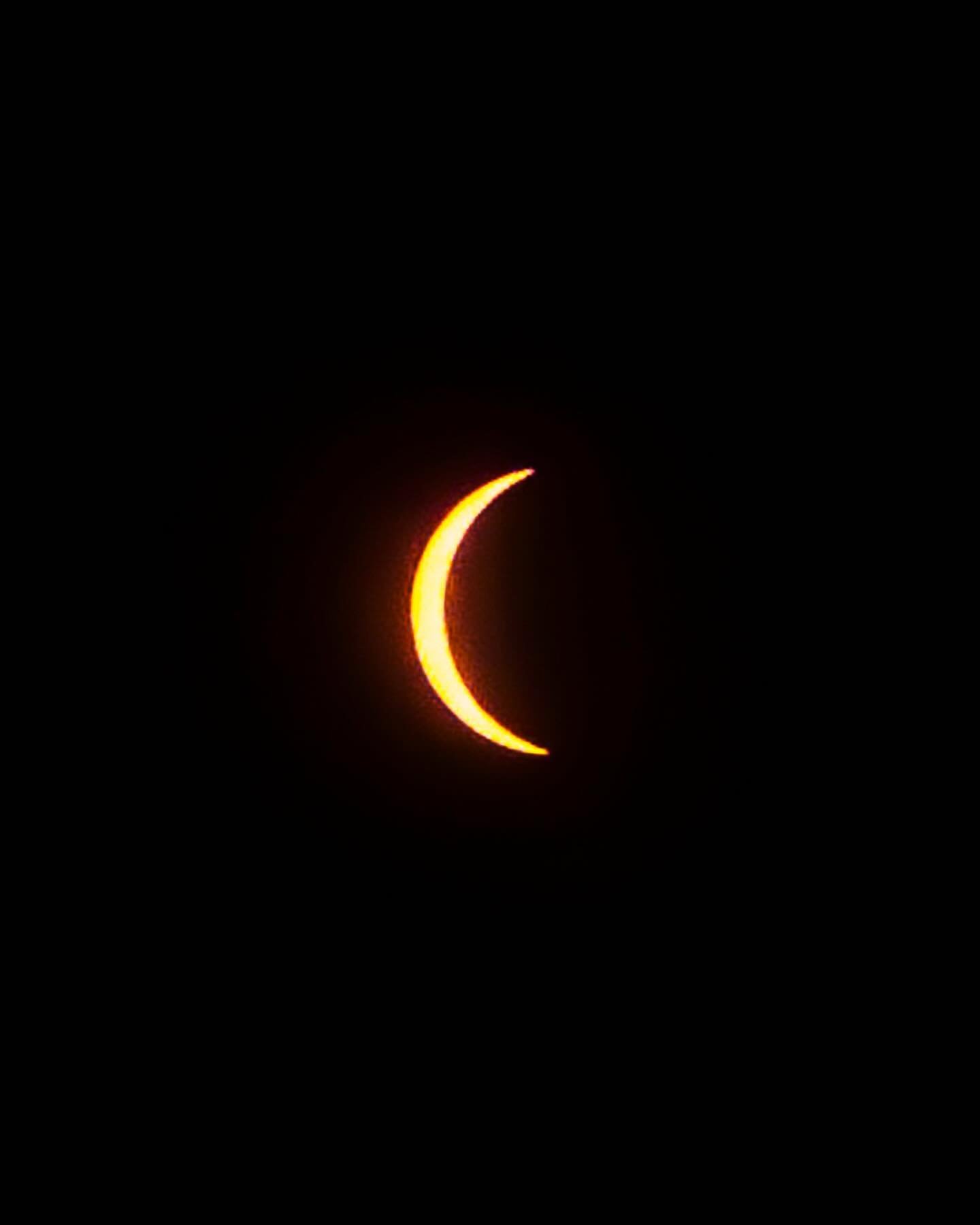 Not Totality but 90% totally amazing. Long Beach, NY. April 8th, 2024. Where did you take in the magic of the eclipse? #SolarEclipse #Space