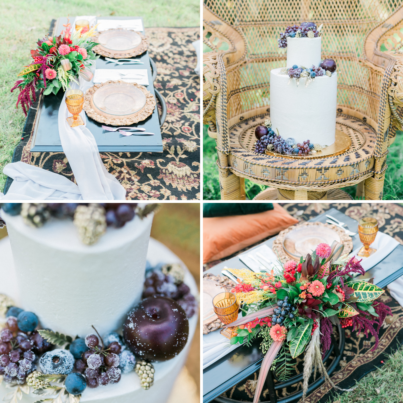 Flowers: Blooms by Brandi Cake: Rosie's Coffee Bar & Bakery Photography: Miriam Bulcher Photography