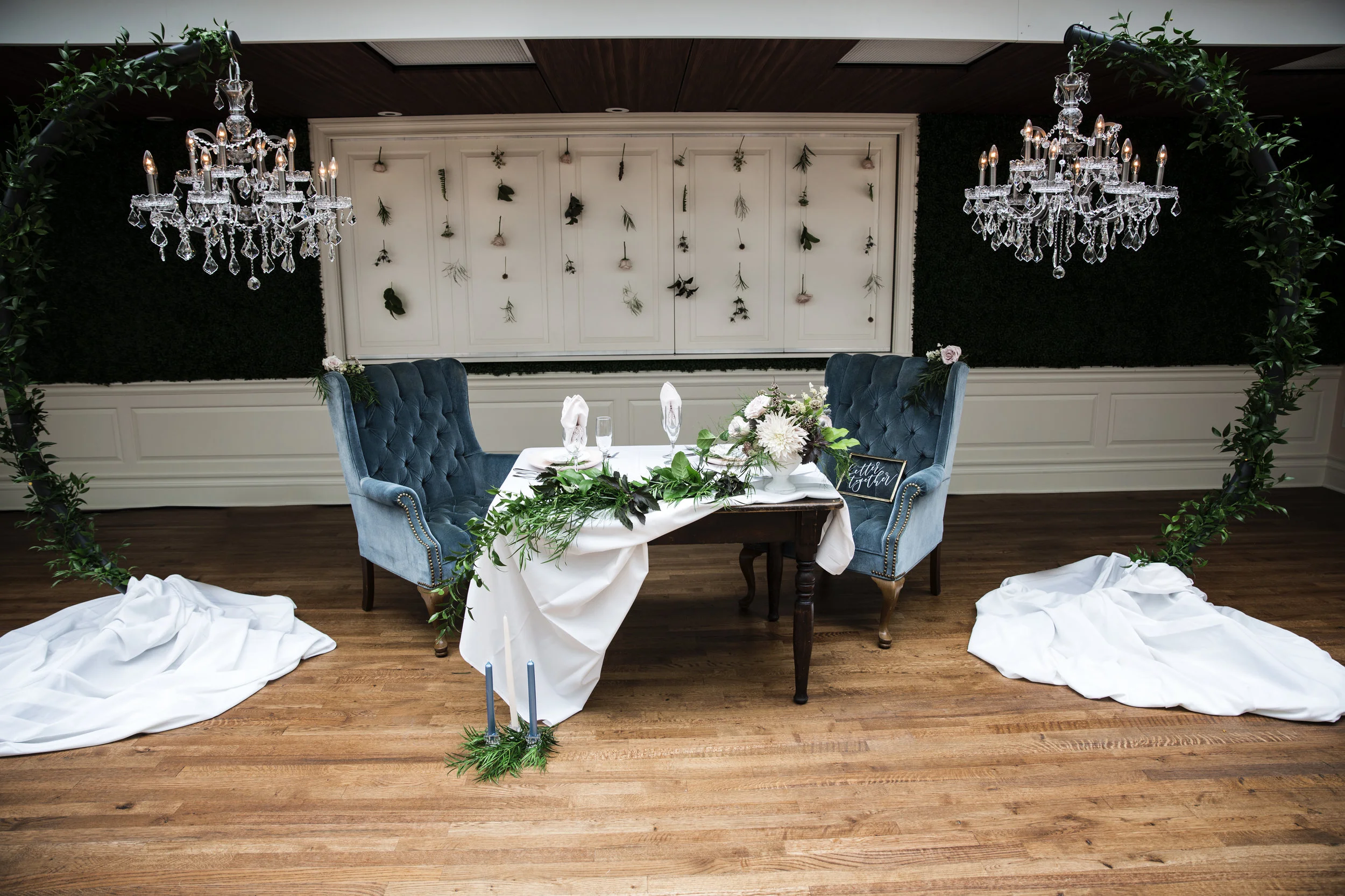 Photography: Wild Elegance Photography , Planning: Hype Event Planning , Flowers: Homestead , Rings: Soha Diamond , Chandelier: Chance Productions , Venue: The Madison Club