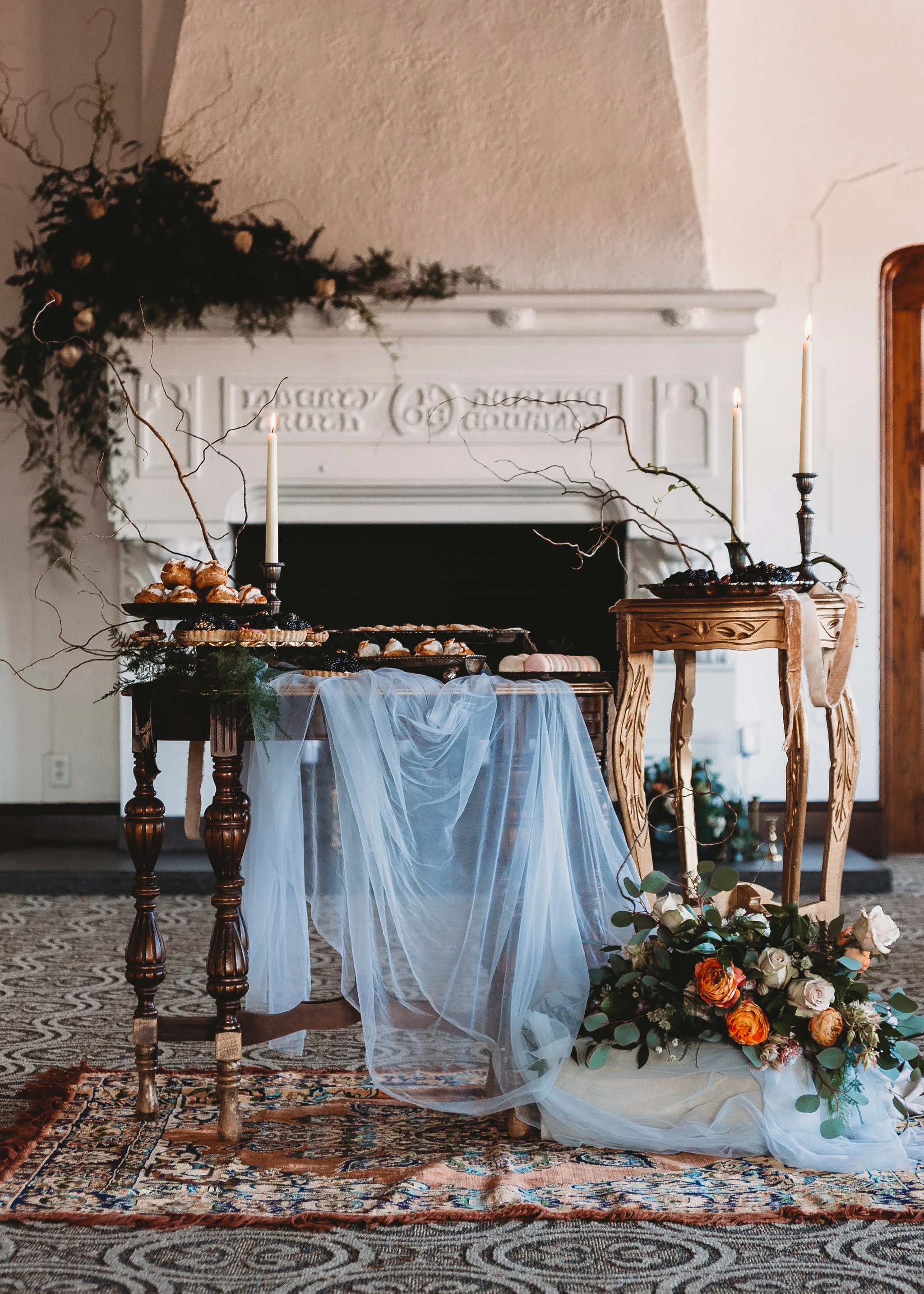 Photography: Abigail Miles Photography , Planning, Styling & Coordination: Wed and Willow , Videography: Bear Mane Films , Venue: The Howard Oshkosh , Floral Design: MTFlower Studio , Hair & Makeup: Chaunte, KCharles Beauty, Calligraphy, Stationary and Seating Chart: Elizabeth E Design , Jewelry: Ann Kat Designs , Bakery: Whisk and Arrow