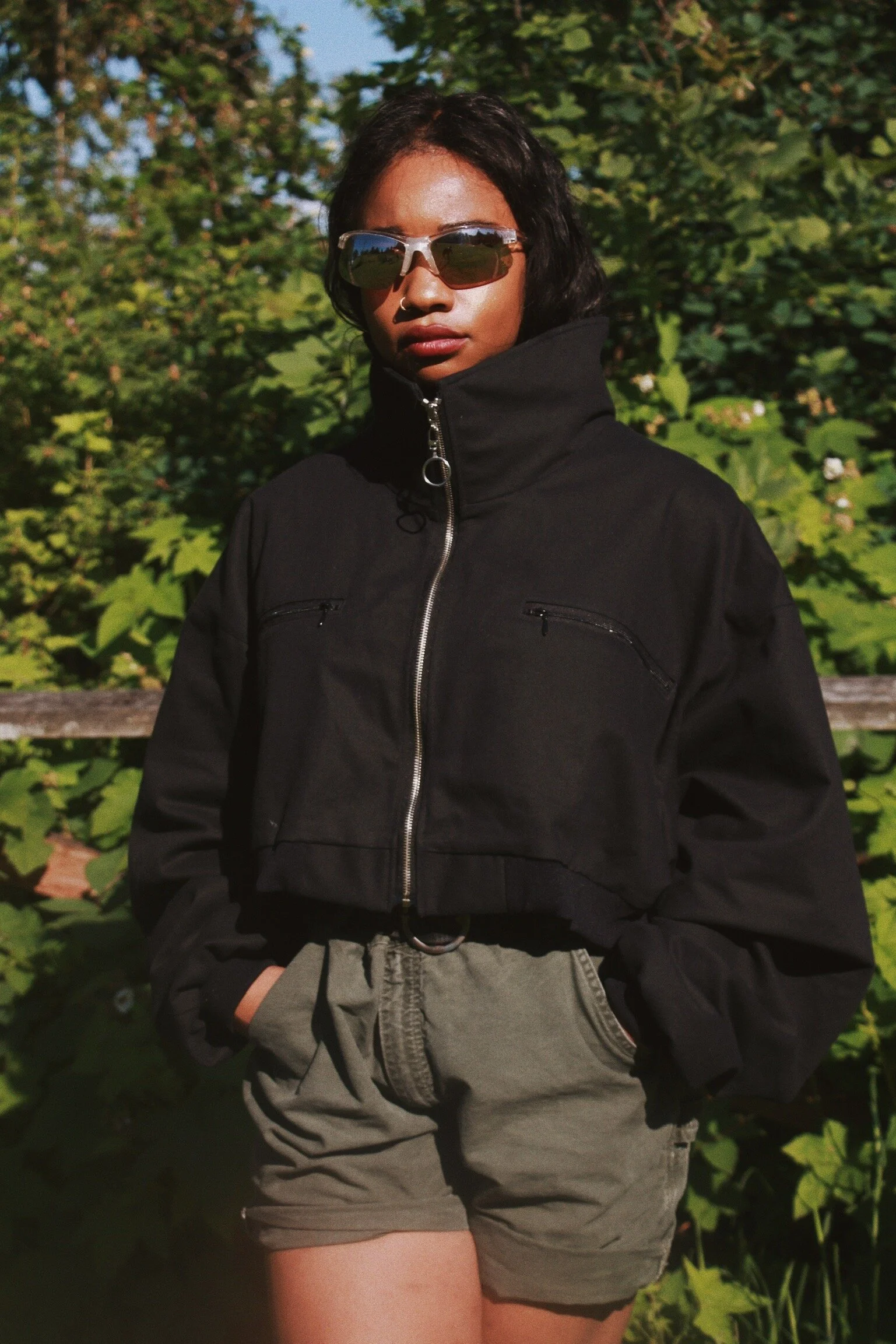 Backpack Bomber Jacket