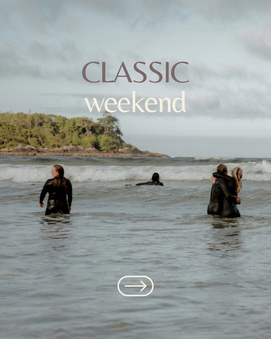 Classic Weekends 〰️open to anyone with any level of surf experience. Whether this is your first trip, second trip, or tenth trip with BnB's, our classic weekends are our cr&egrave;me de la cr&egrave;me.

During these trips our group is usually filled