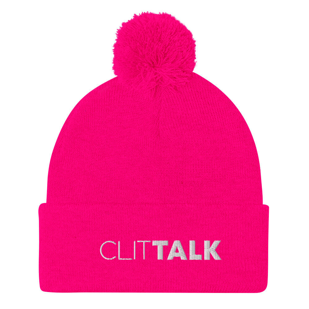 Clit Talk Hot Pink Beanie .jpg