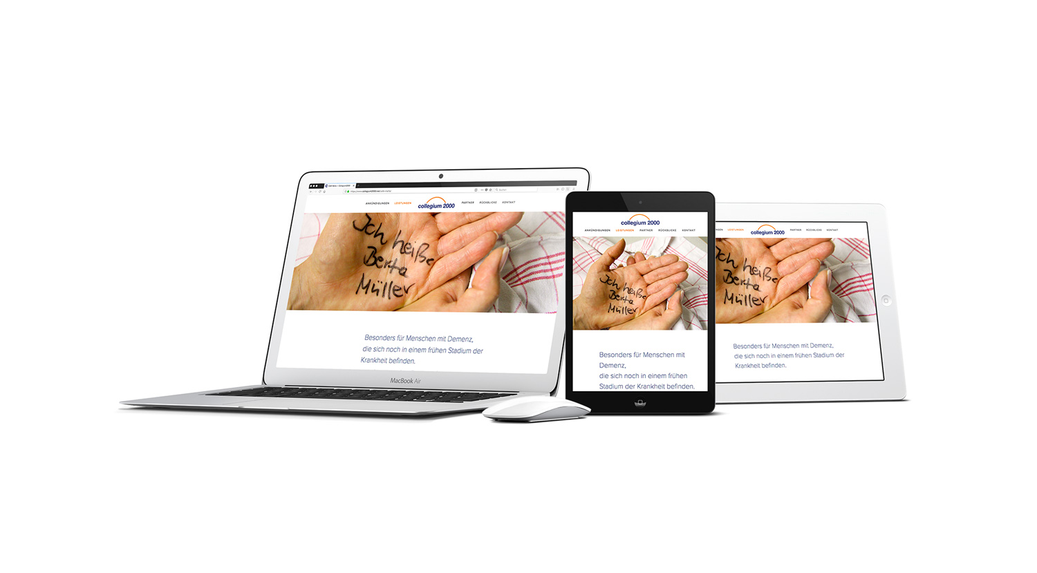 Konzeption, Design, Umsetzung, Betreuung – Webdesign für den Auftritt der Seniorentagespflege.