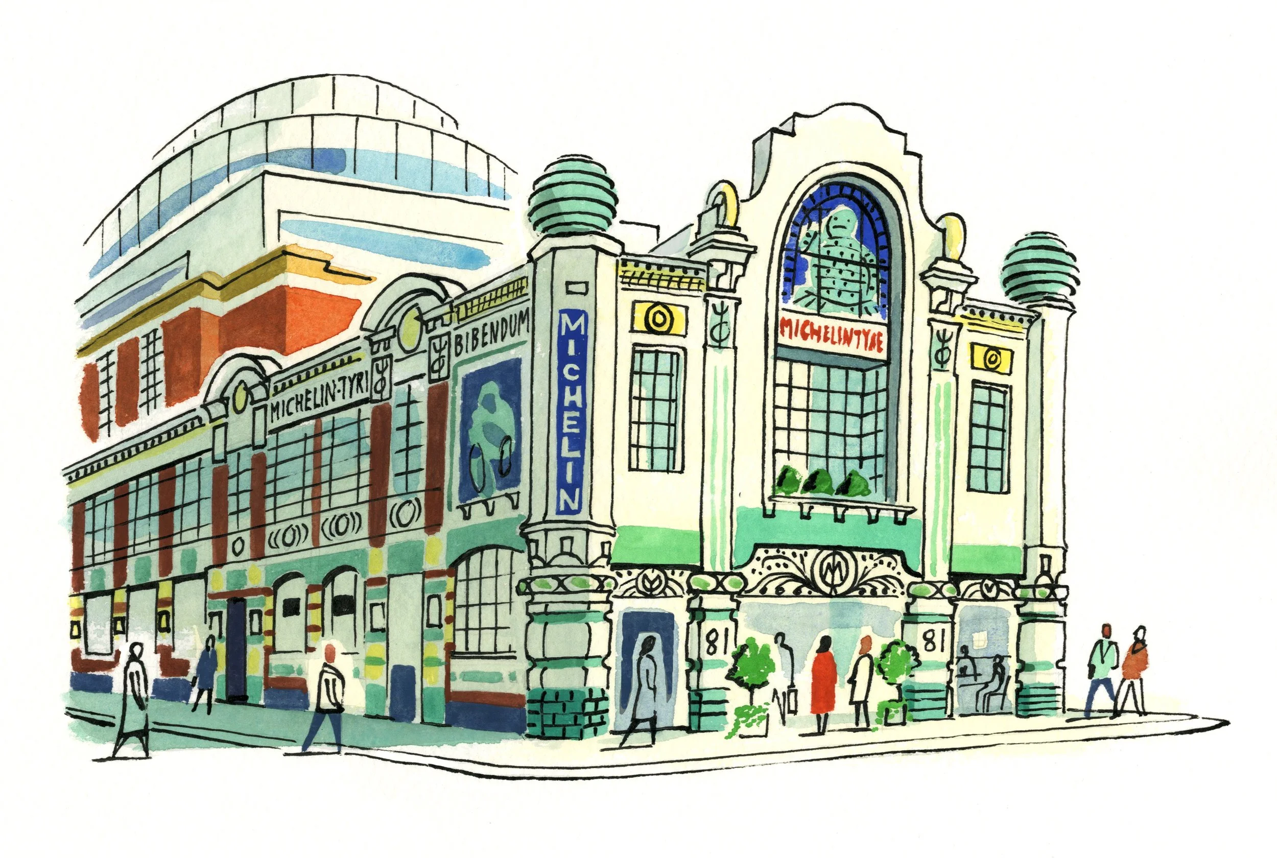 London Magazine, Brompton Cross Bibendum ART.jpeg