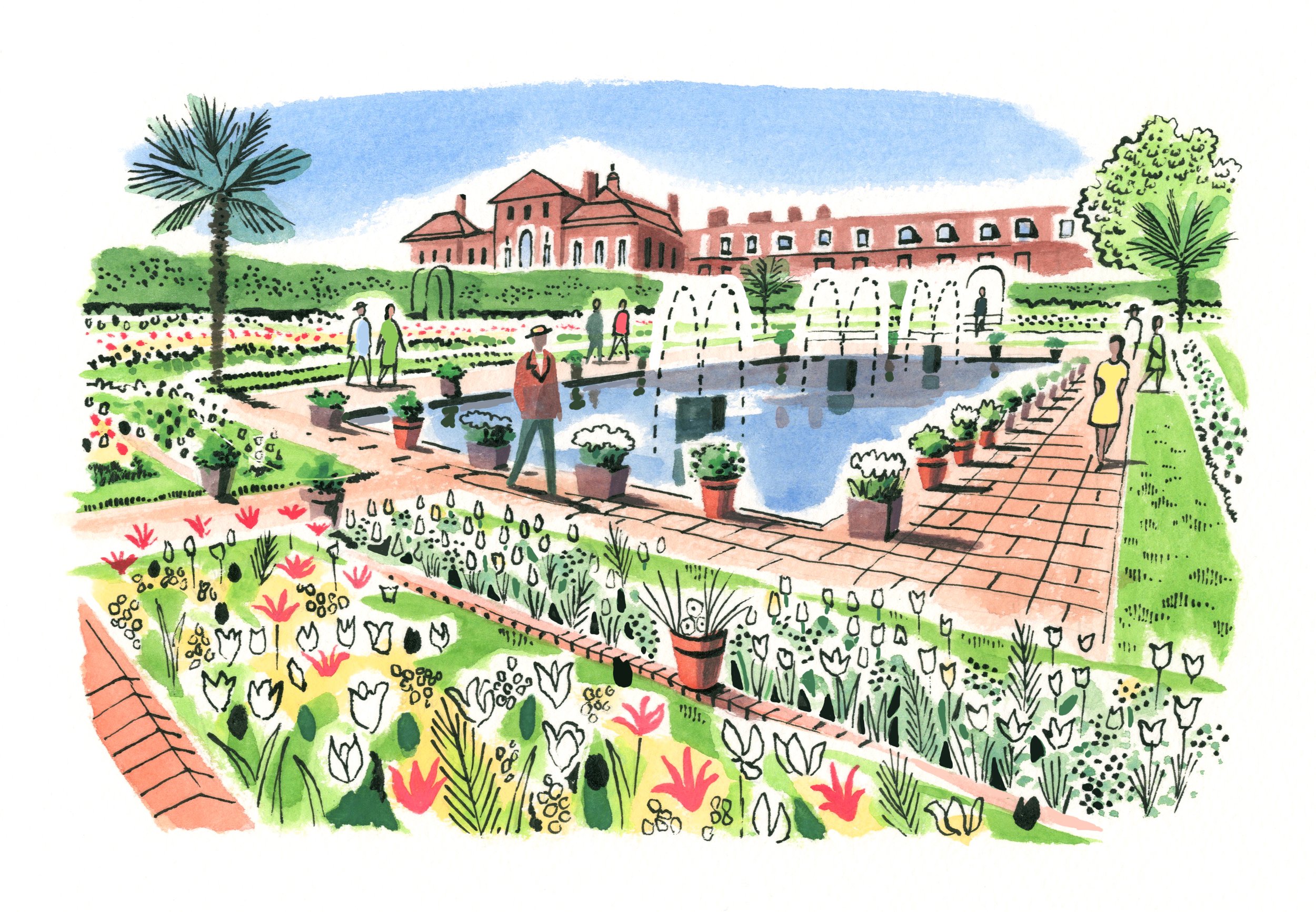 London Magazine Kensington Palace Sunken Garden ART.jpeg