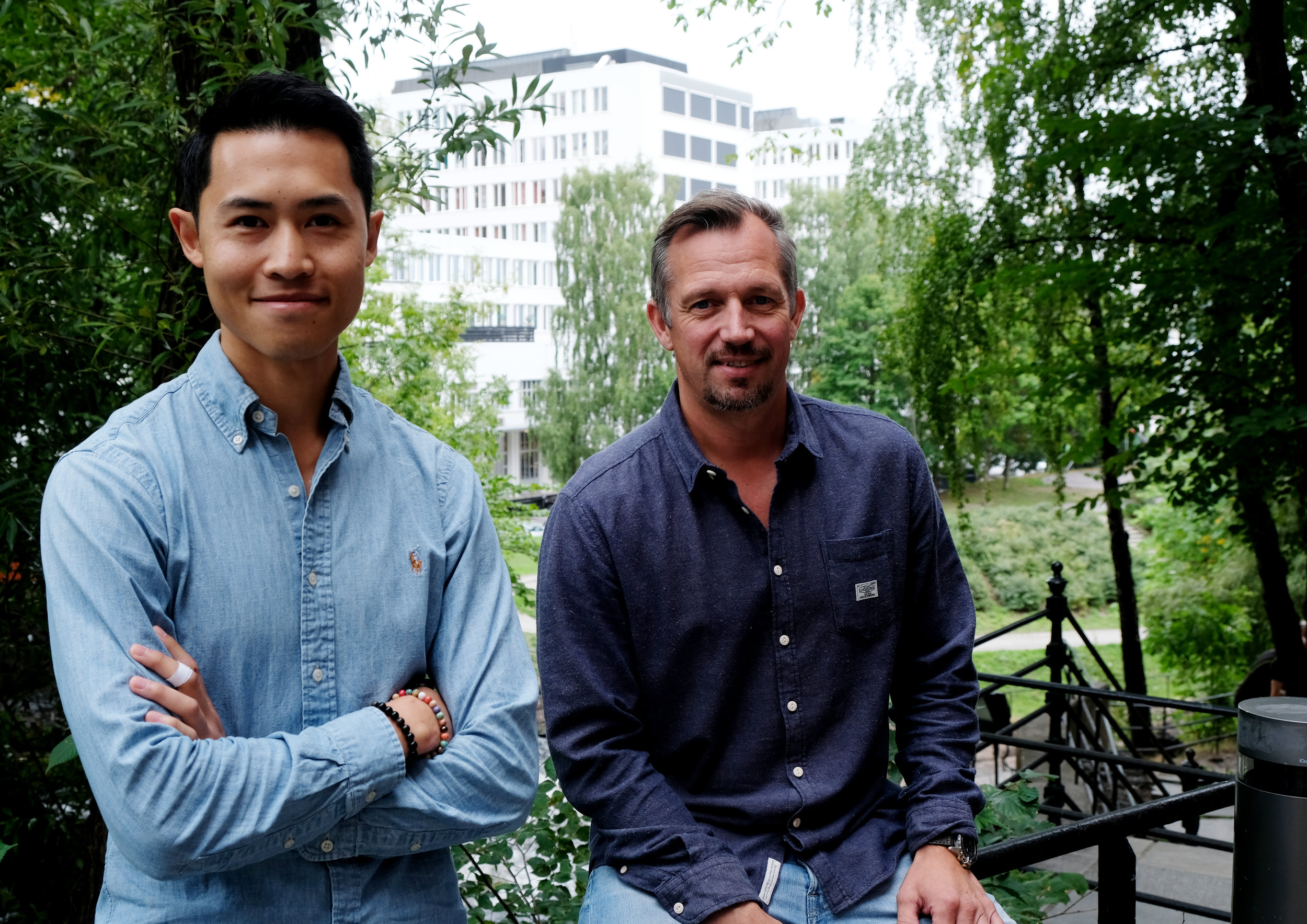From left: Hoa Binh Nguyen og CEO Ståle Lund-Andersen