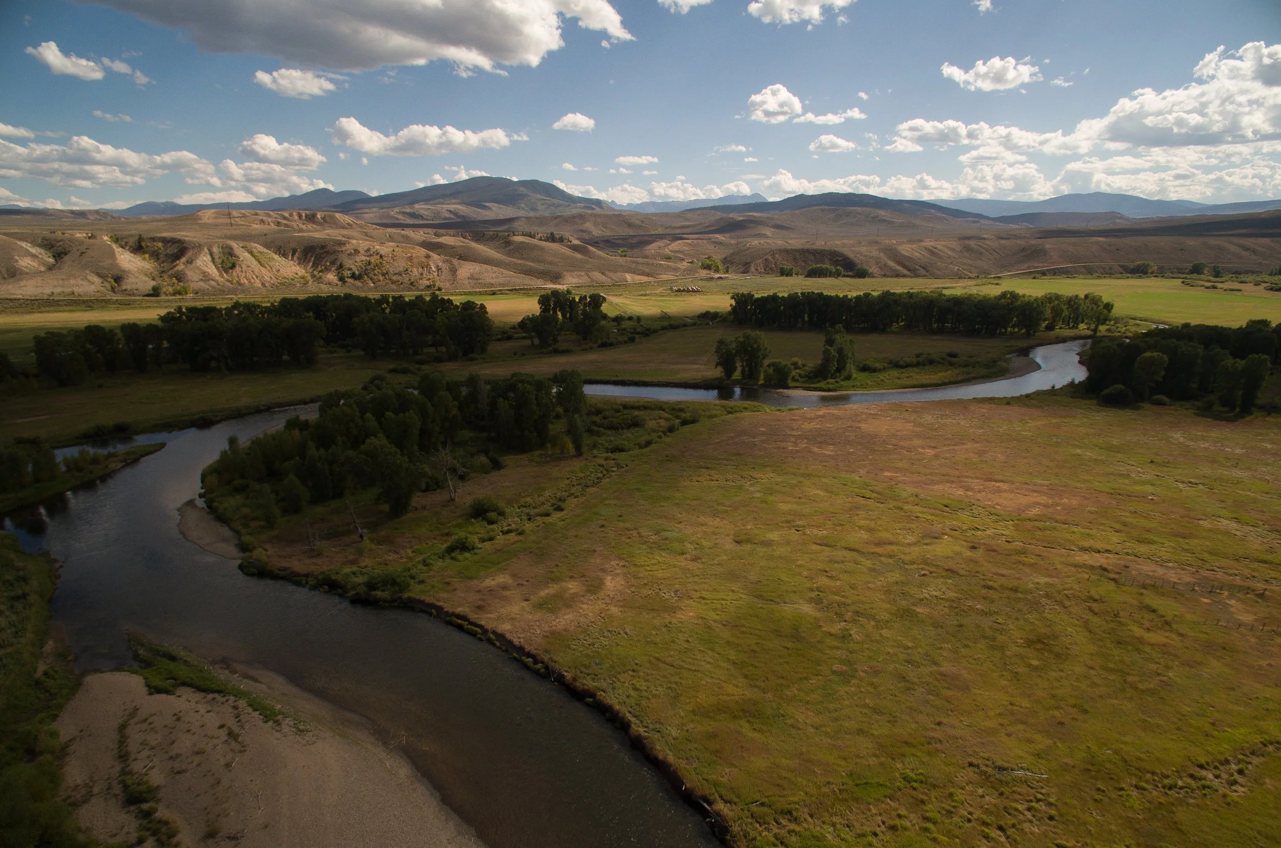 2017 SEP 06: Members of the West Denver Chapter of Trout Unlimited survey the work they've helped to facilitate on the Clear Creek in Jefferson County, Colorado. 