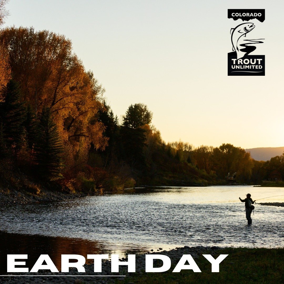 Happy Earth Day! Let's keep Colorado&rsquo;s rivers clean for everyone to enjoy. Join us in conserving, protecting, and restoring Colorado's coldwater fisheries and their watersheds.
#coloradotu #earthday #conserveprotectrestore