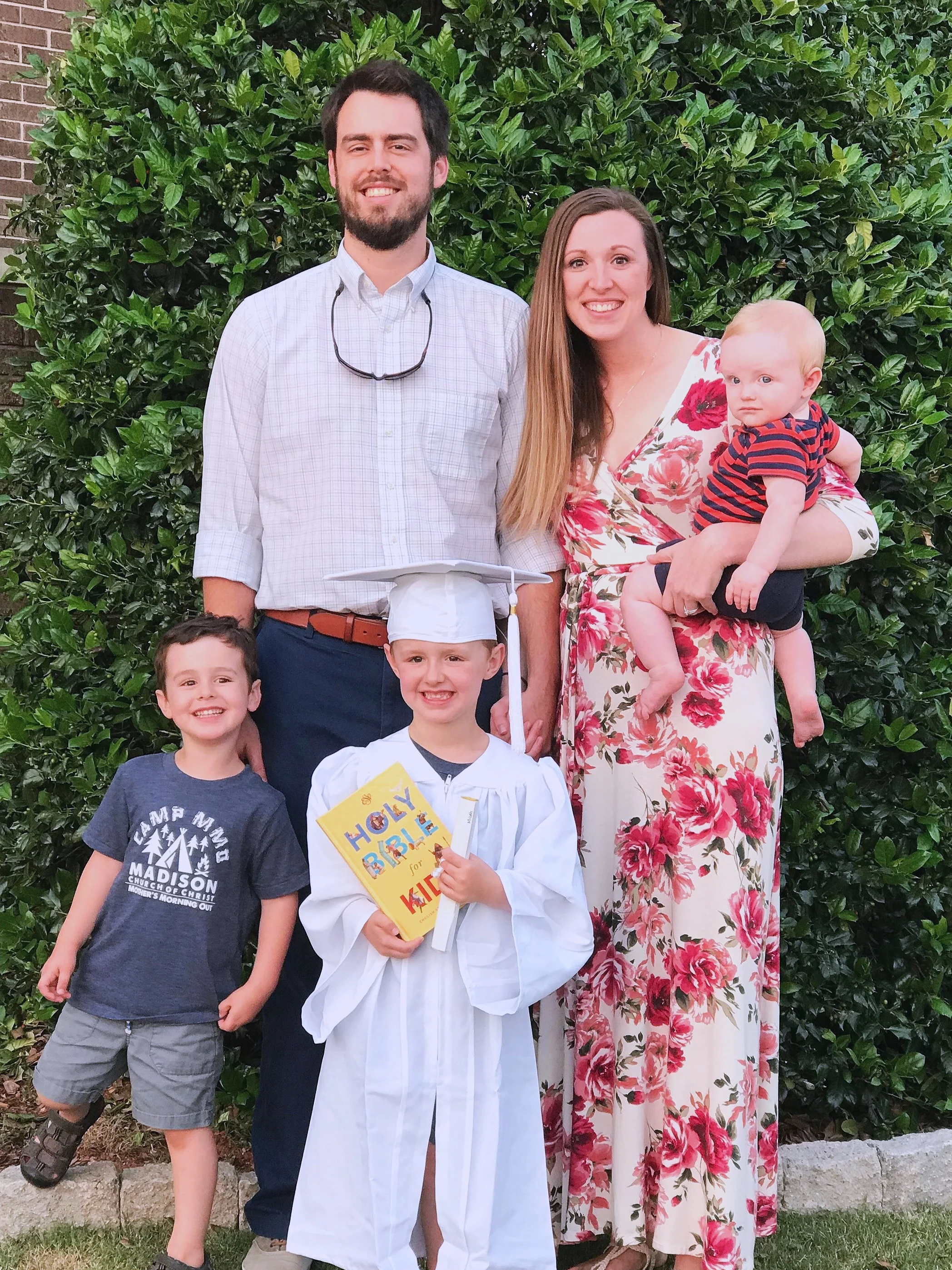 Chris and Shelly’s daughter, son-in-law, and their three grandsons.