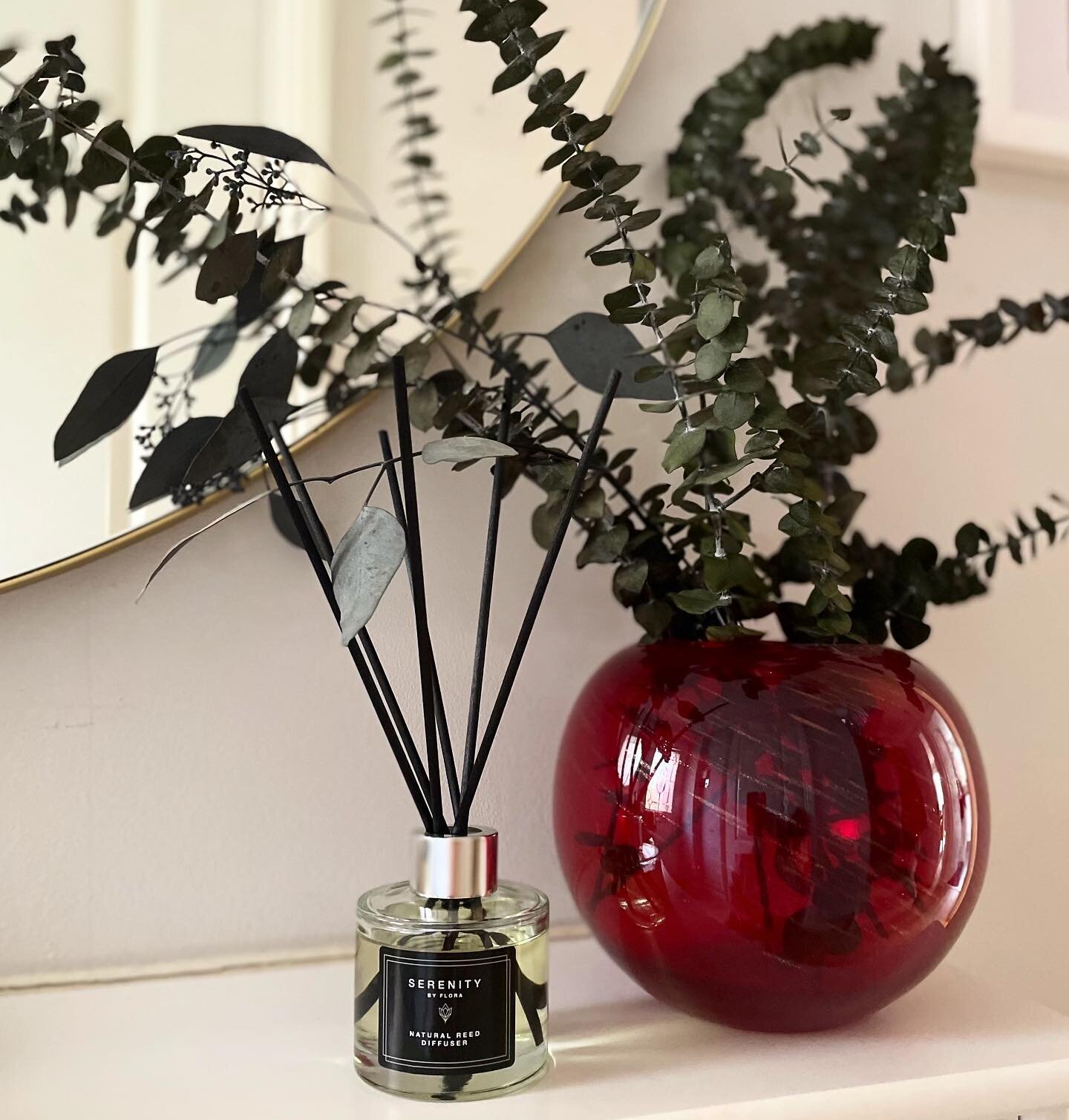 Our Natural Reed Diffusers will fill your home with their elegant &amp; long lasting aroma 🌱 They come in stylish 100ml round glasses in three options, clear, black, and white with high-quality natural fibre reeds in black and natural colour. A gift