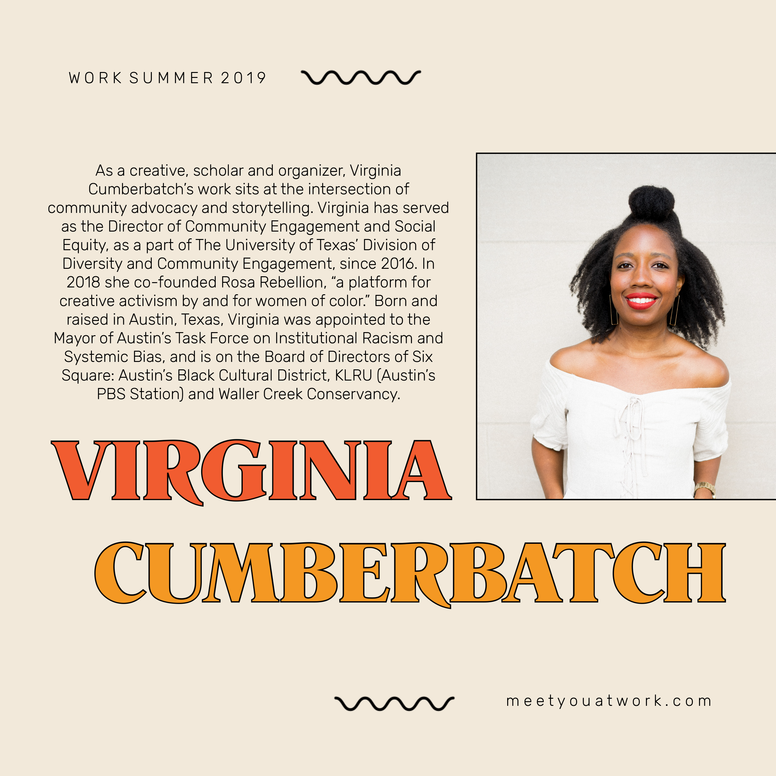 On Following Your Own Timeline: Virginia Cumberbatch